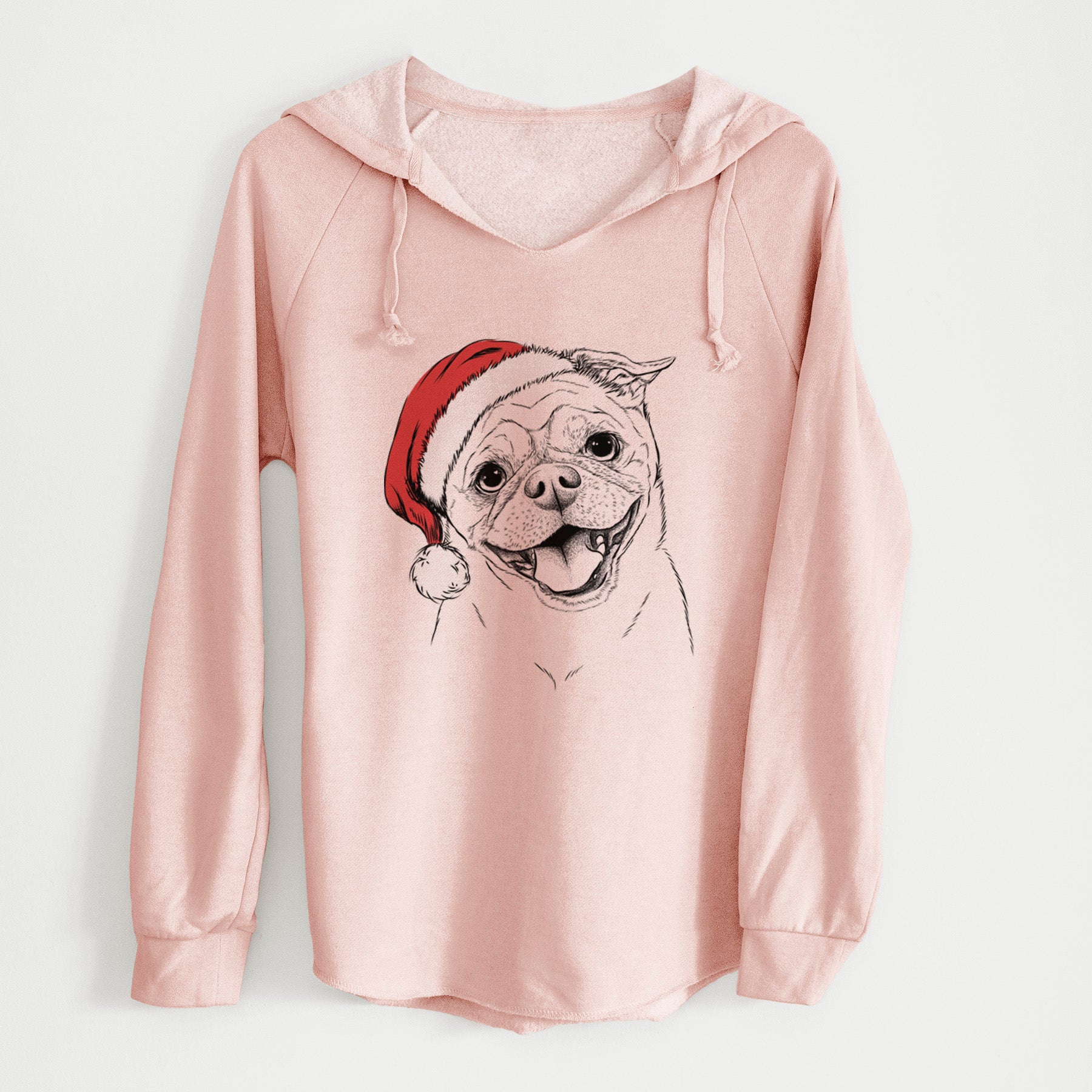 Santa Riley the Chug - Cali Wave Hooded Sweatshirt