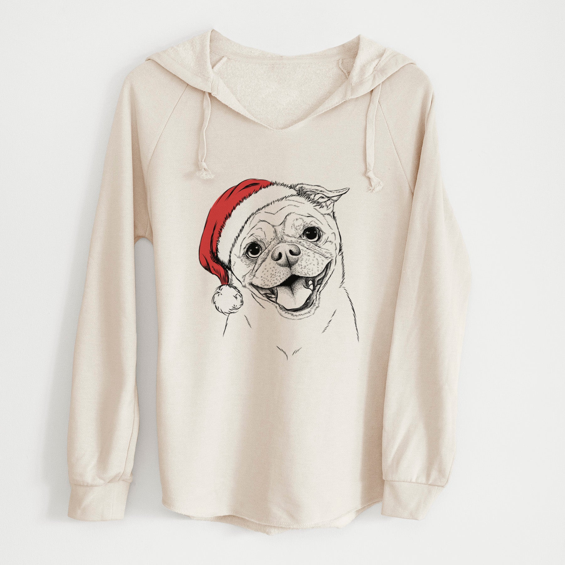 Santa Riley the Chug - Cali Wave Hooded Sweatshirt