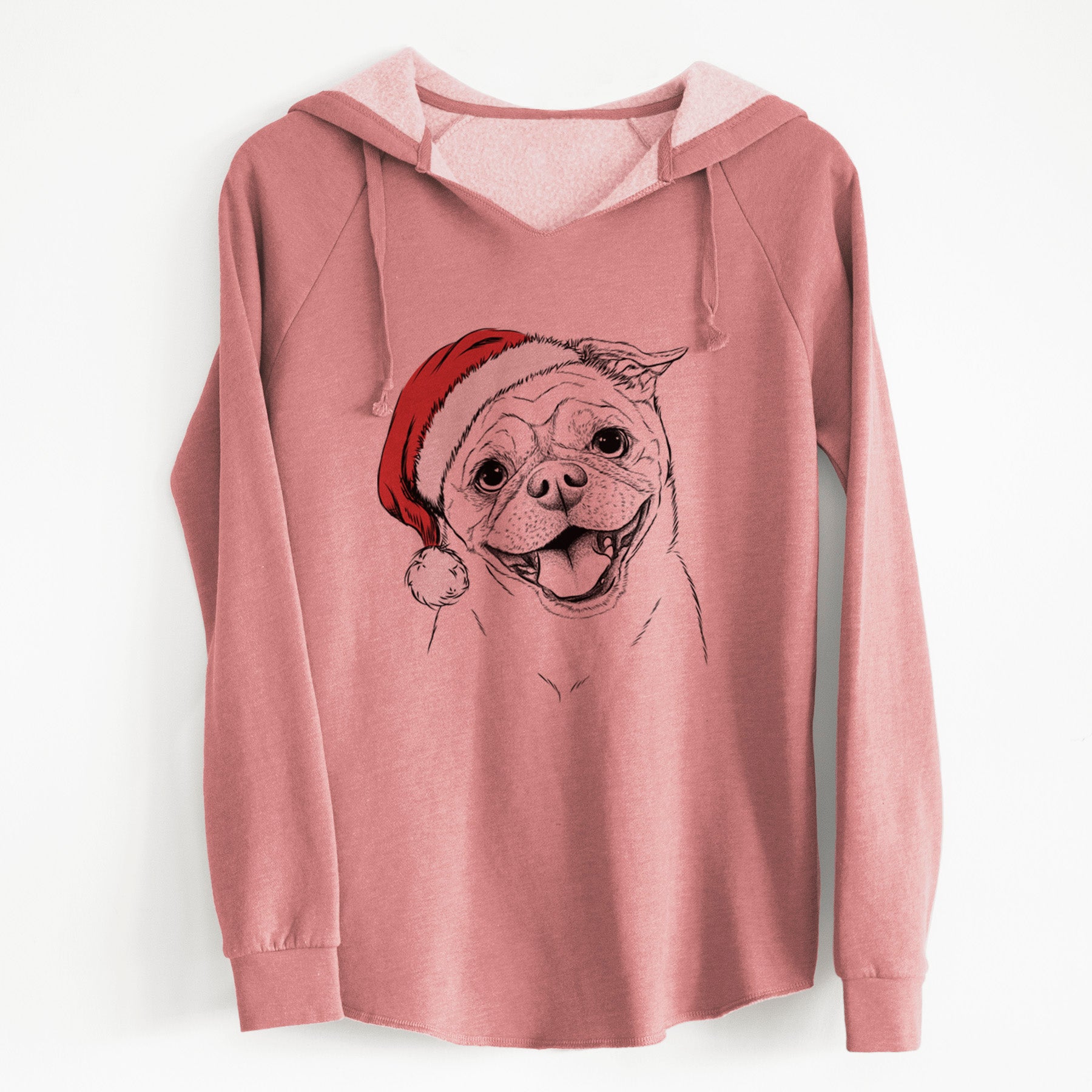 Santa Riley the Chug - Cali Wave Hooded Sweatshirt