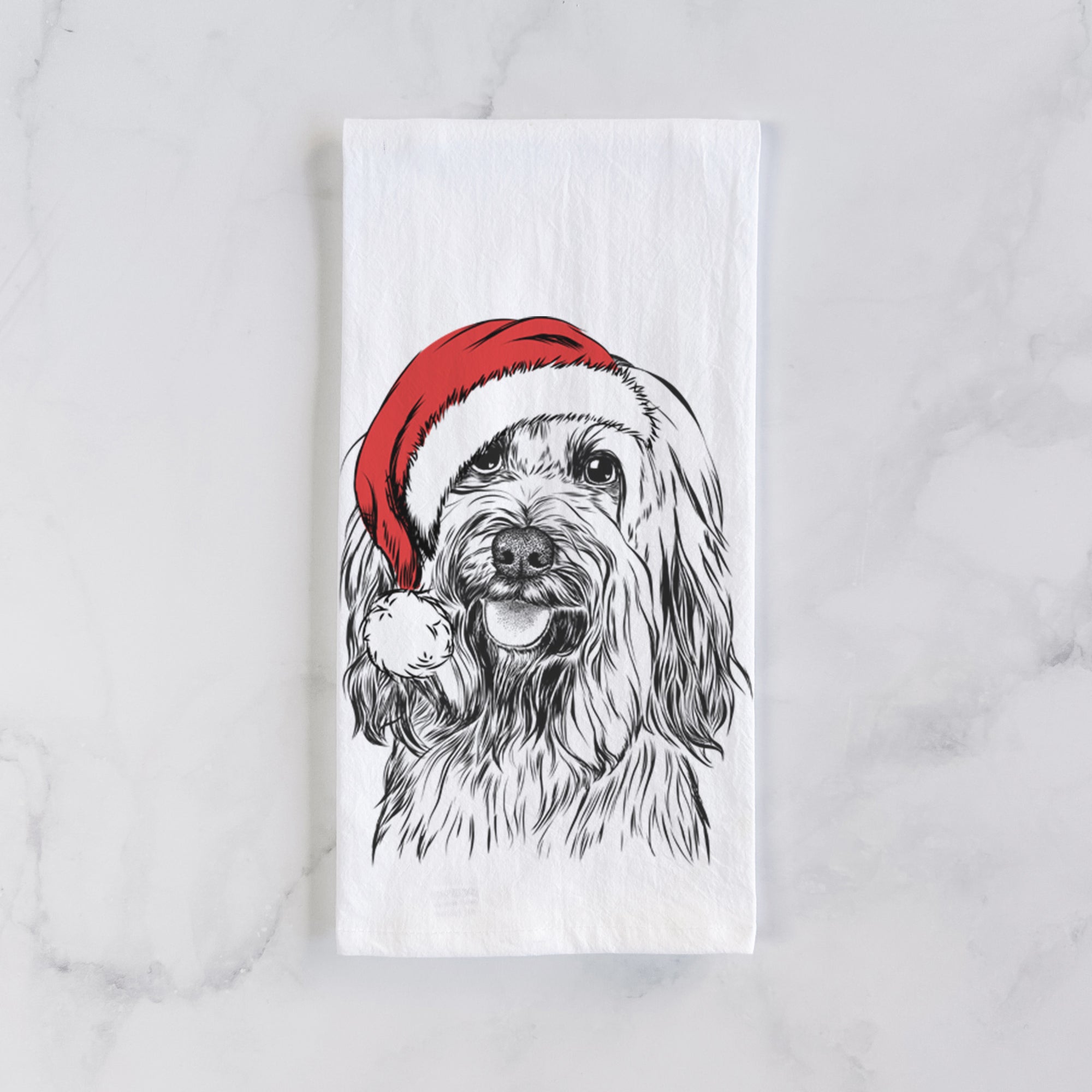 Rime the Tibetan Terrier Tea Towel