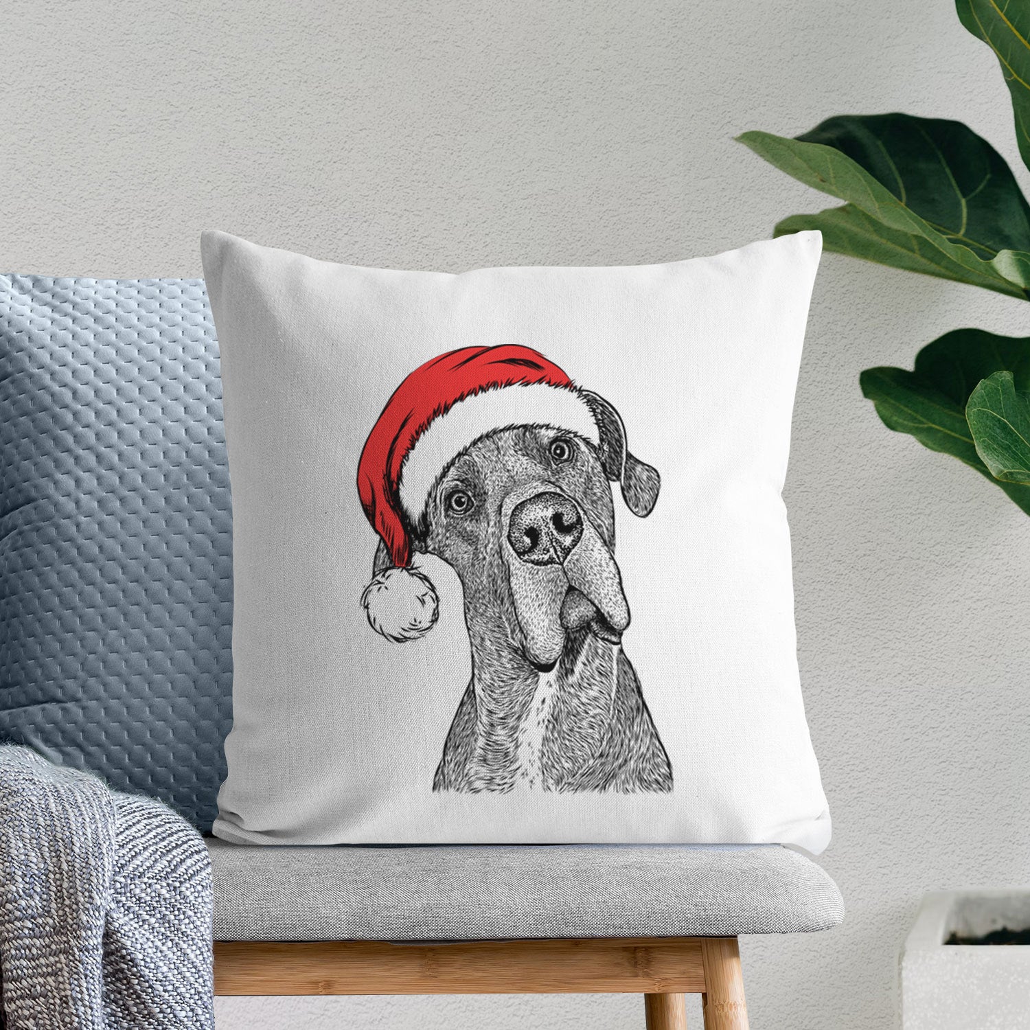 River the Great Dane - Throw Pillow Cover