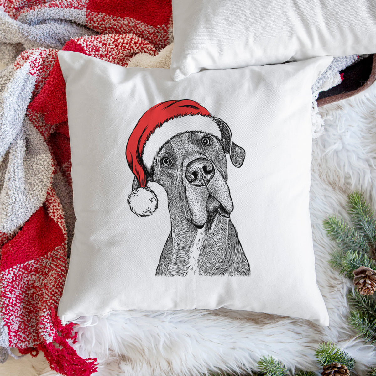 River the Great Dane - Throw Pillow Cover