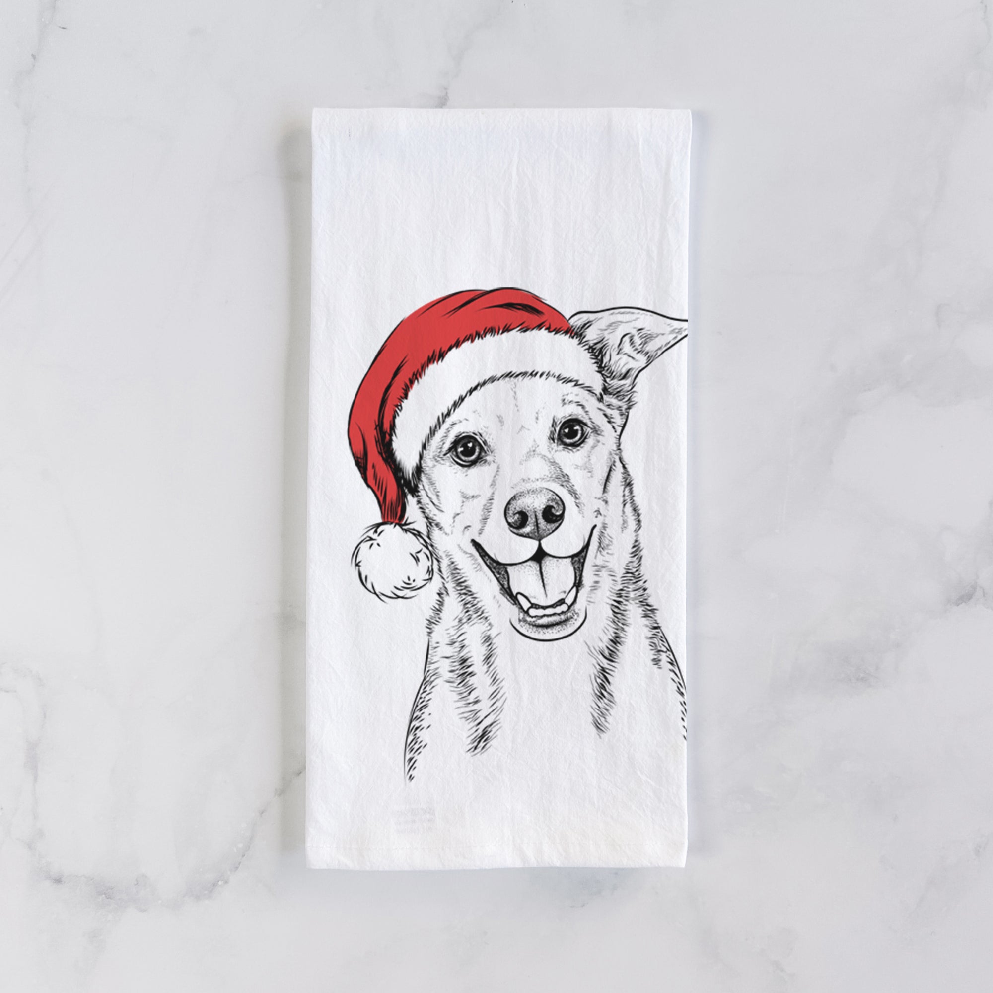 Rocco the Mixed Breed Tea Towel