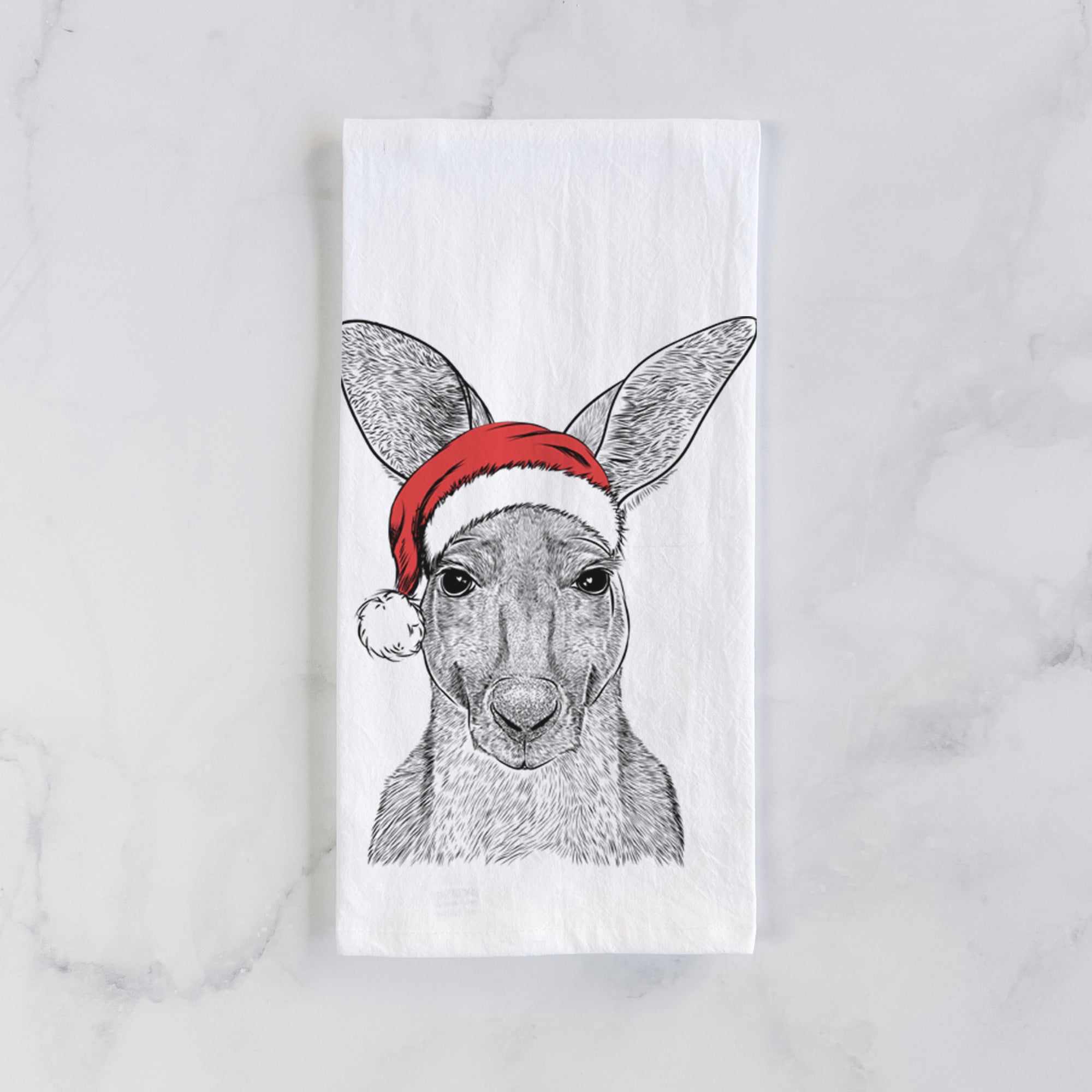 Roger the Red Kangaroo Tea Towel