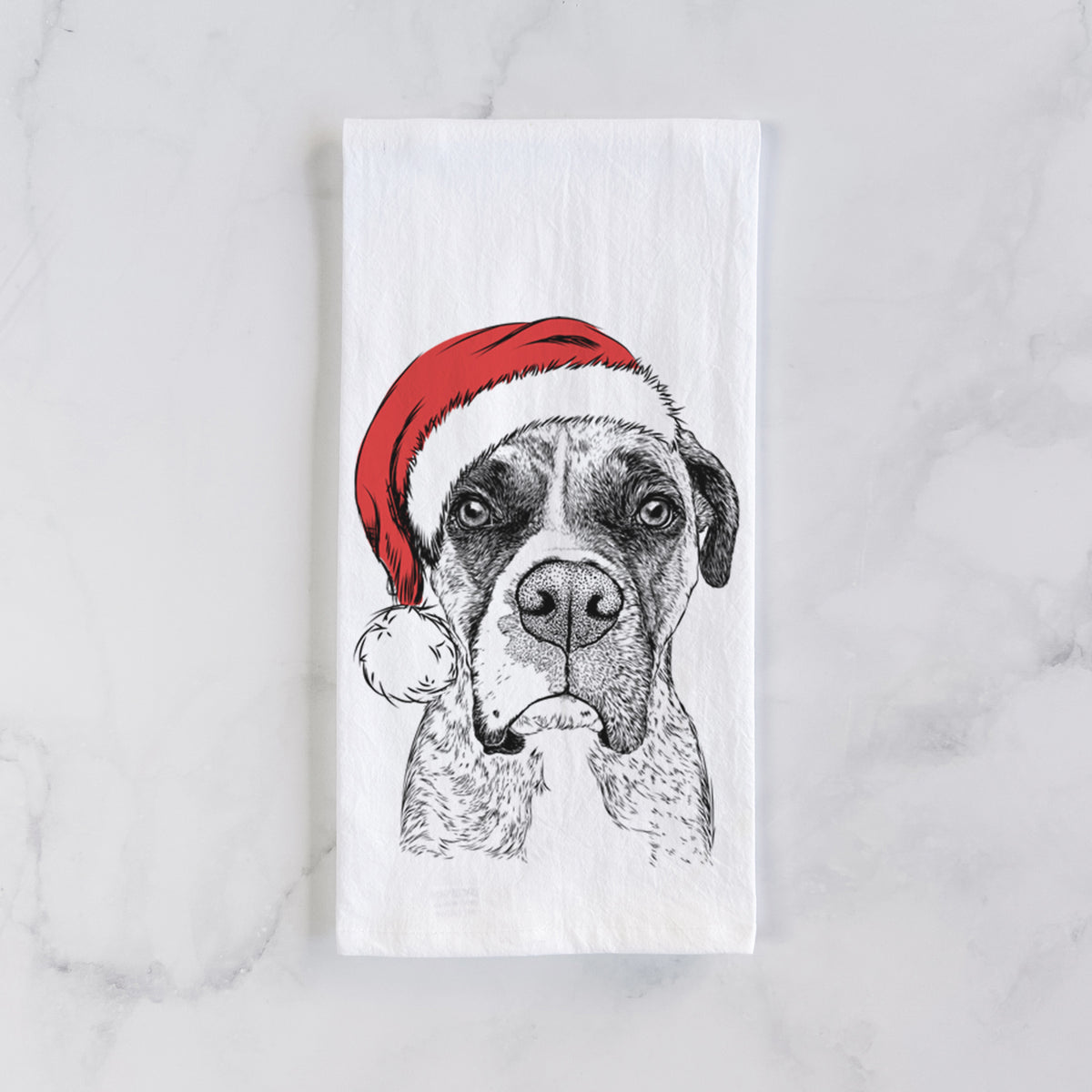 Rowdy Rex the Boxer Tea Towel