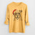 Santa Rufus the American Bulldog - Men's Heavyweight 100% Cotton Long Sleeve