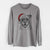 Santa Rufus the American Bulldog - Men's Heavyweight 100% Cotton Long Sleeve