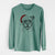 Santa Rufus the American Bulldog - Men's Heavyweight 100% Cotton Long Sleeve