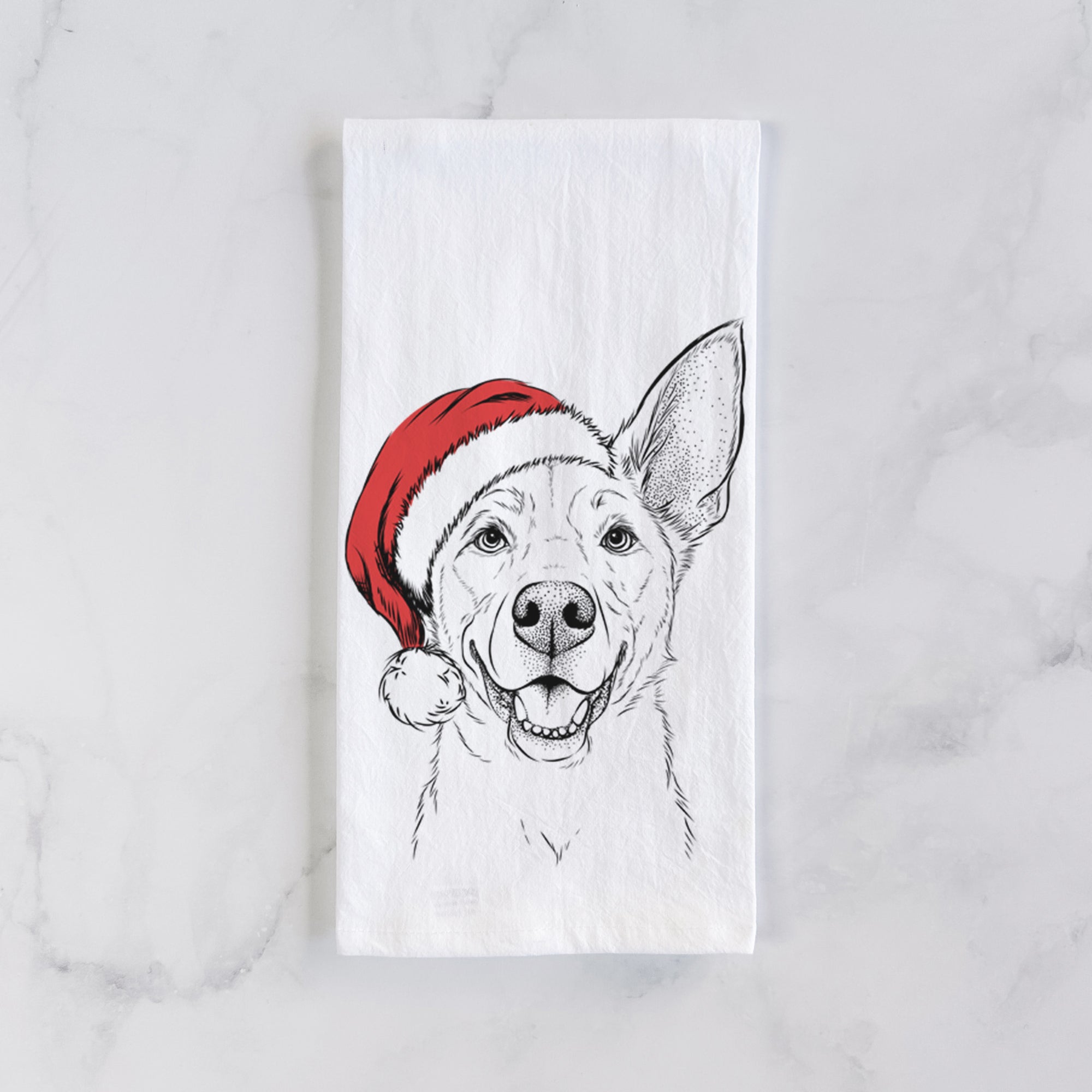 Rumley the Kelpie Mix Tea Towel