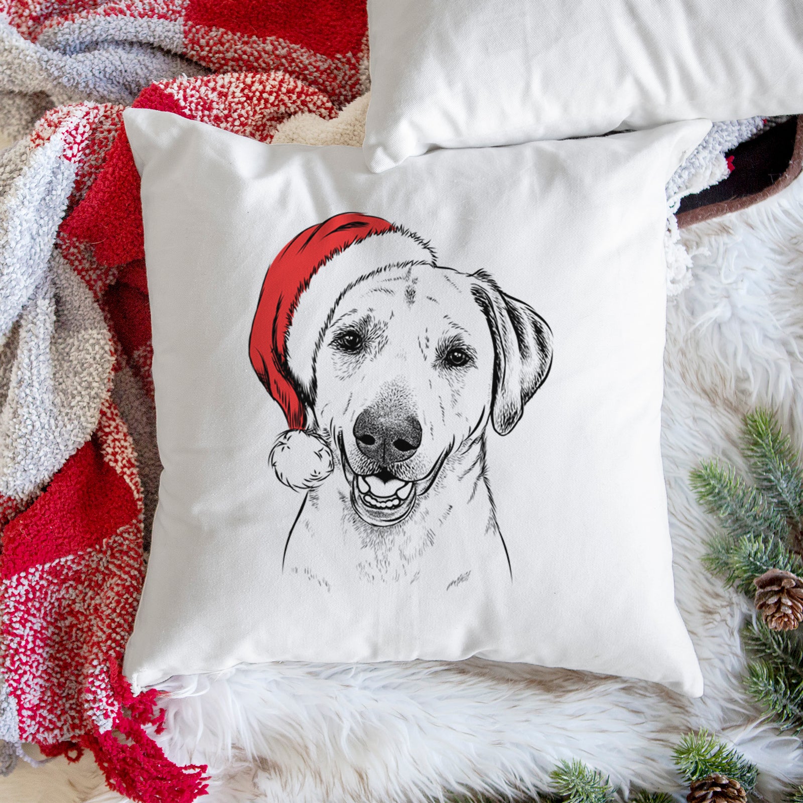 Rusty the Labrador Retriever - Throw Pillow Cover