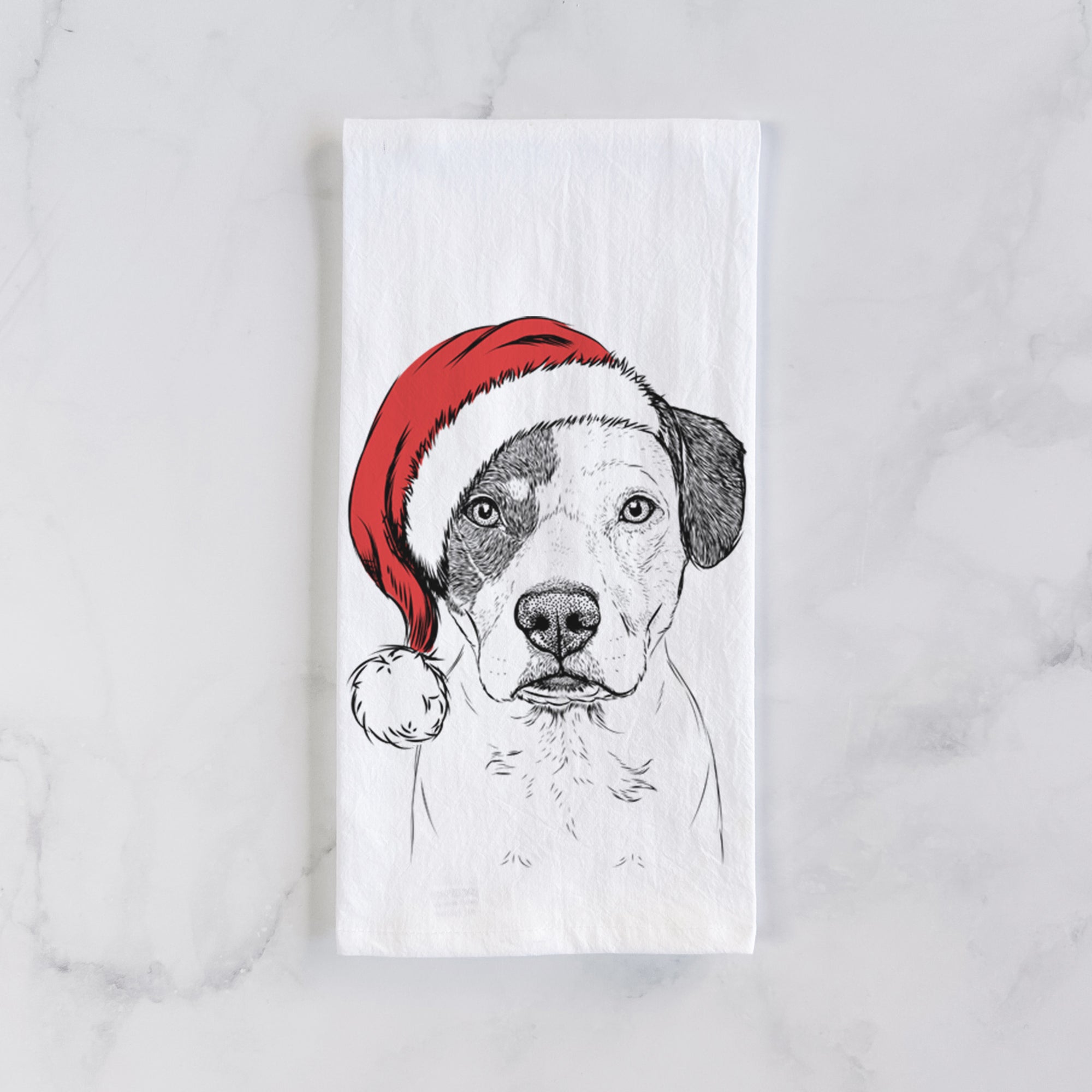 Ryleigh the Beagle Pitbull Mix Tea Towel