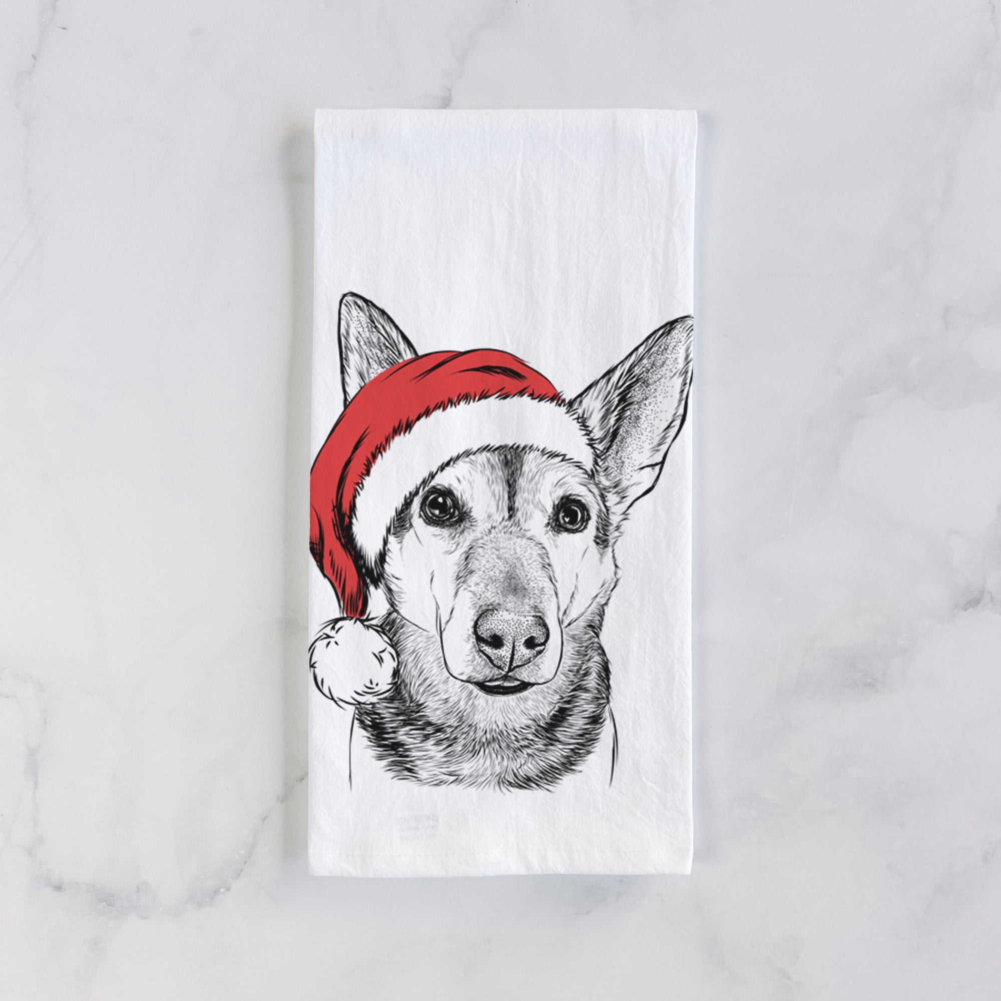 Sammie the Mixed Breed Tea Towel