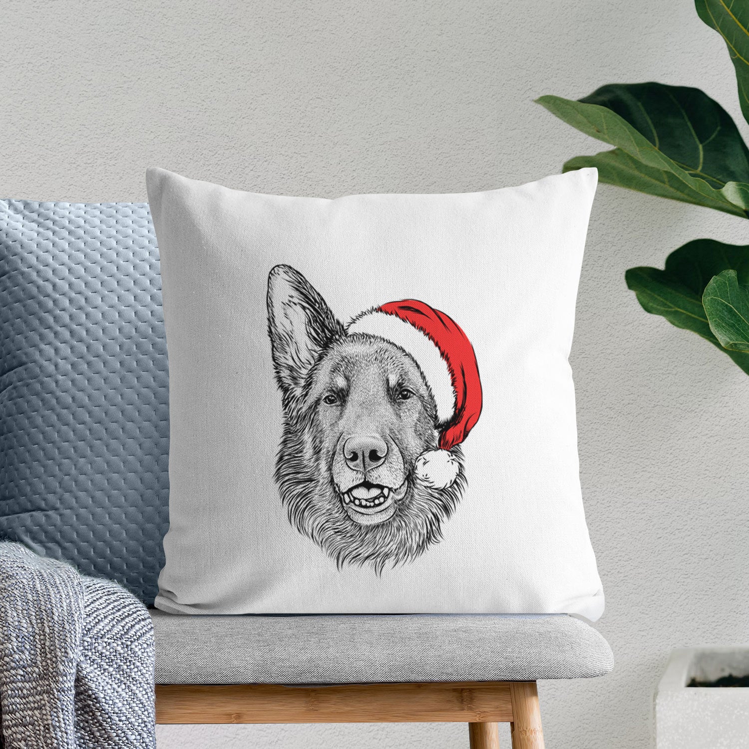 Sammie the German Shepherd - Throw Pillow Cover