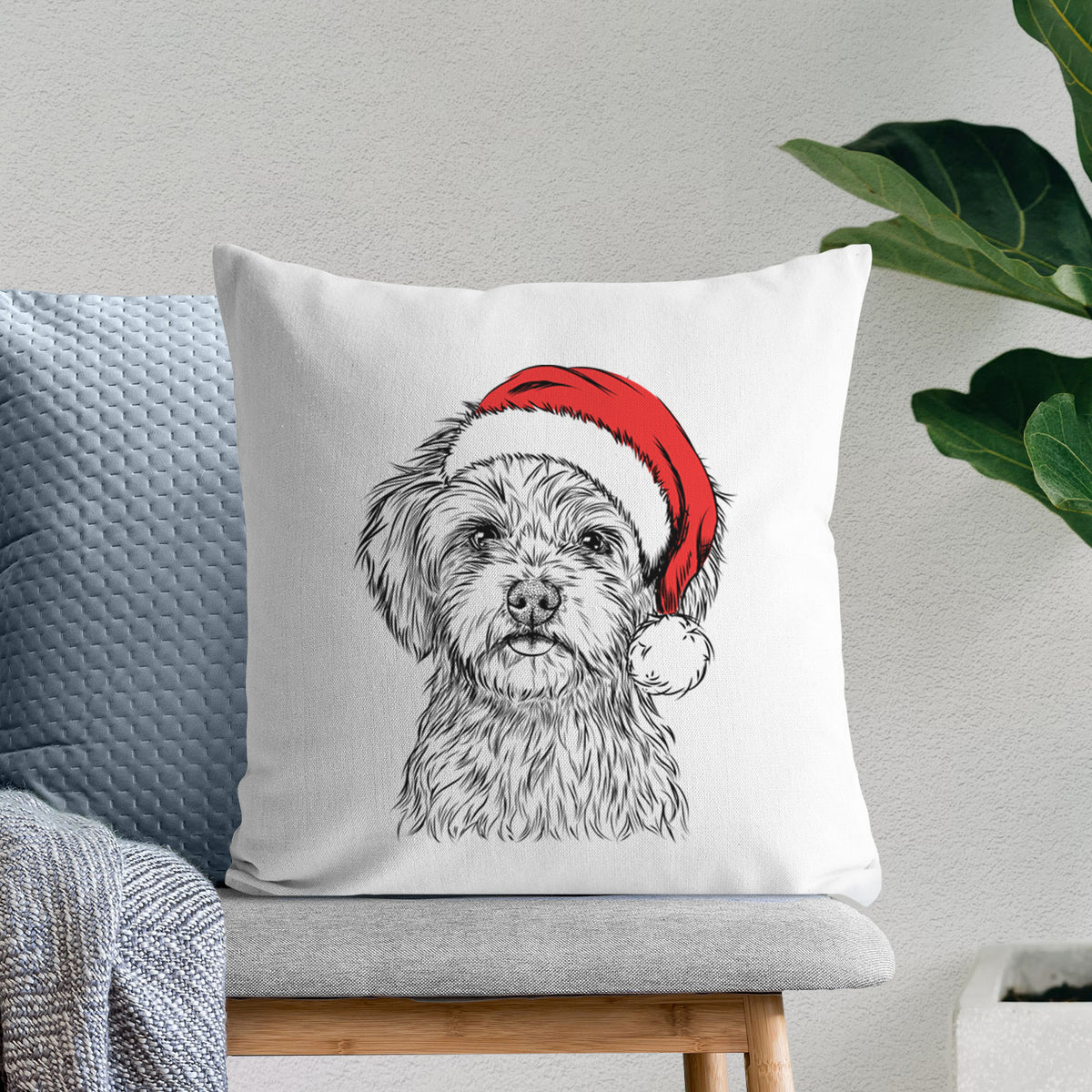 Sammy the Shorkie - Throw Pillow Cover