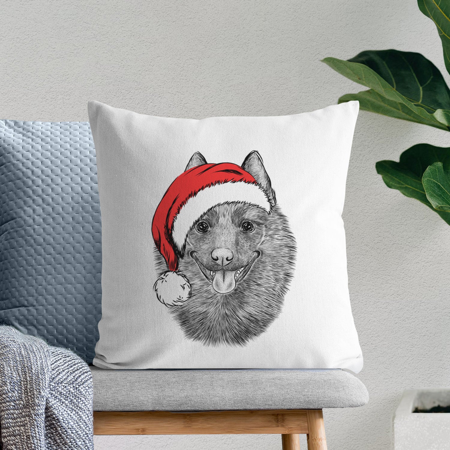 Sander the Schipperke - Throw Pillow Cover