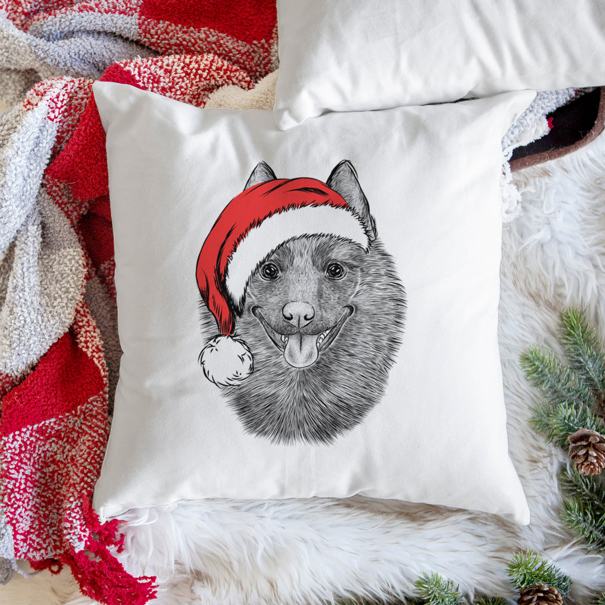 Sander the Schipperke - Throw Pillow Cover