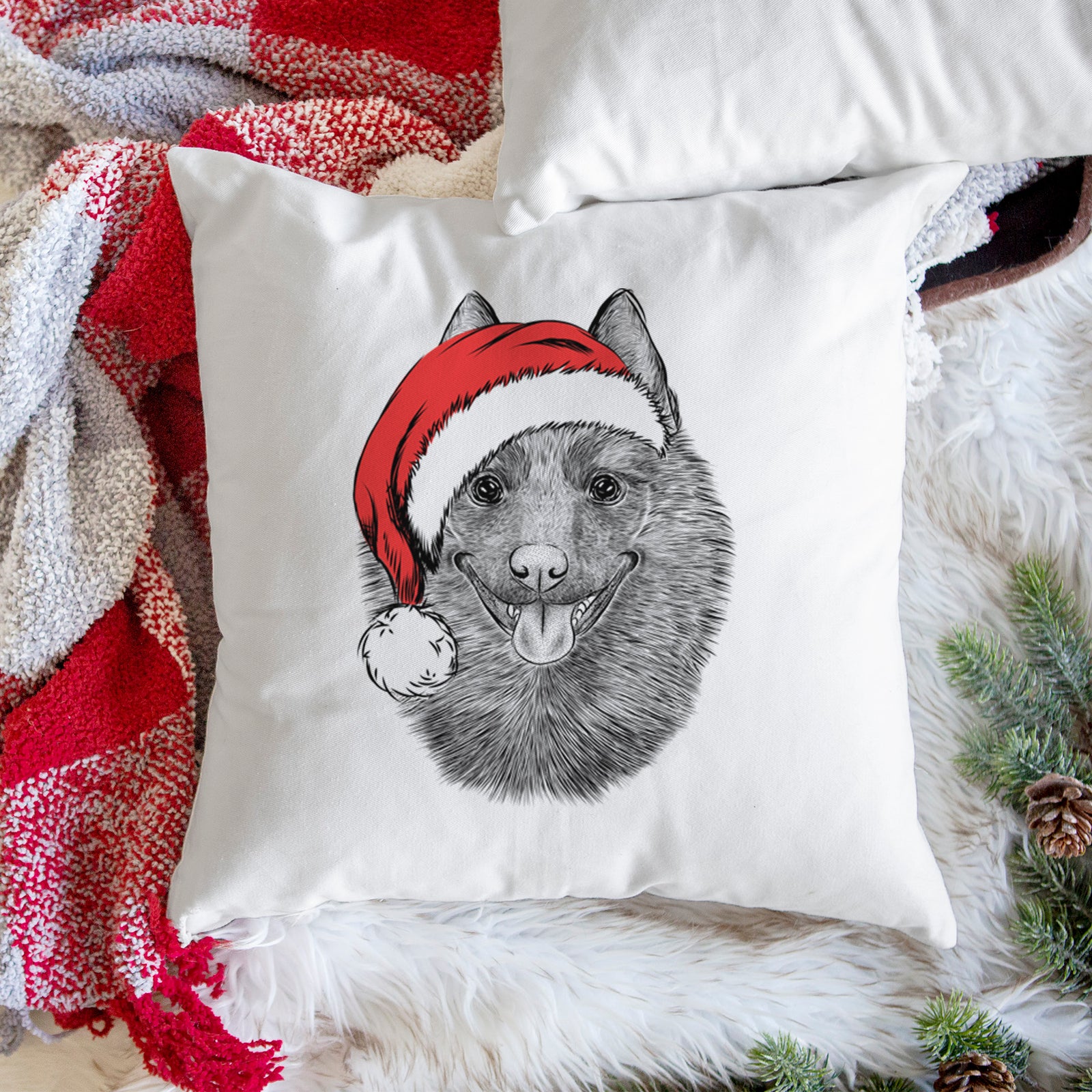 Sander the Schipperke - Throw Pillow Cover