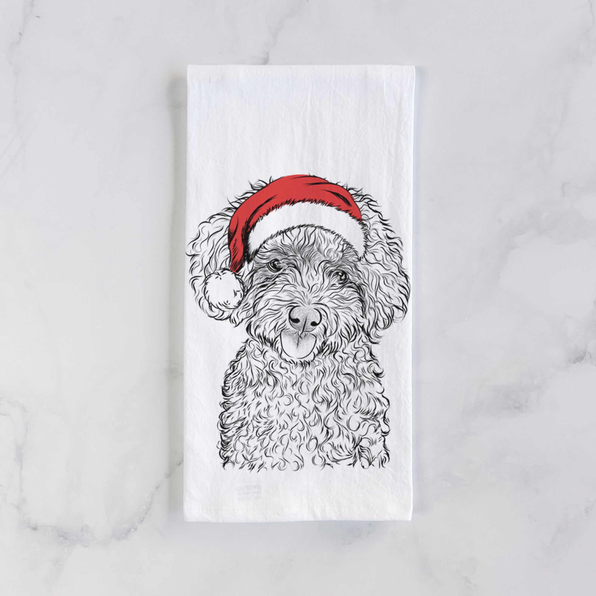 Satsu the Micro Teacup Poodle Tea Towel