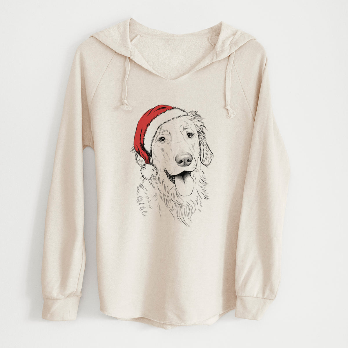 Santa Semba the Golden Retriever - Cali Wave Hooded Sweatshirt