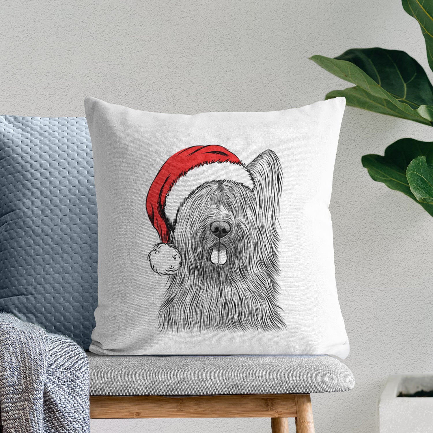 Shay the Briard - Throw Pillow Cover