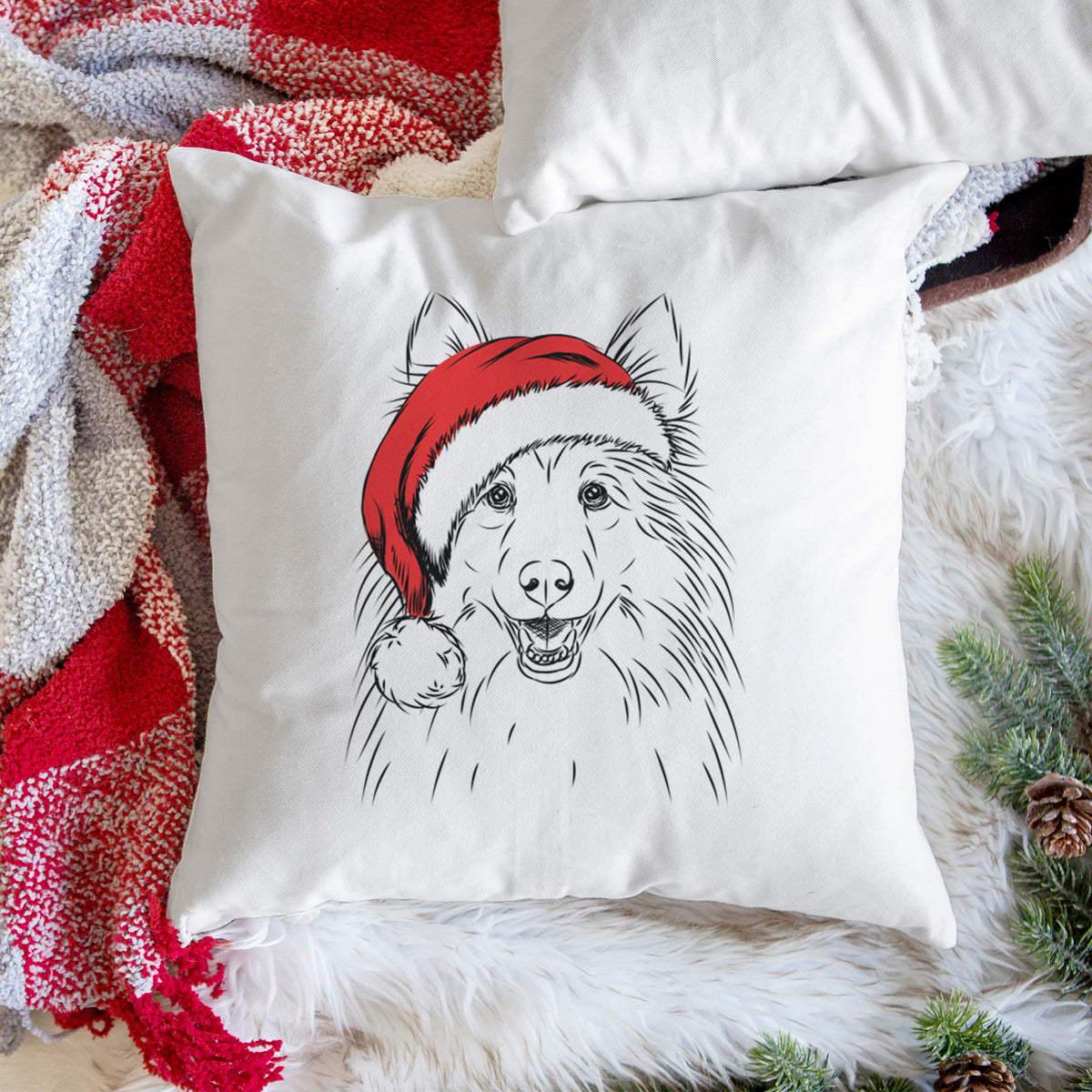 Sheldon the Shetland Sheepdog - Throw Pillow Cover