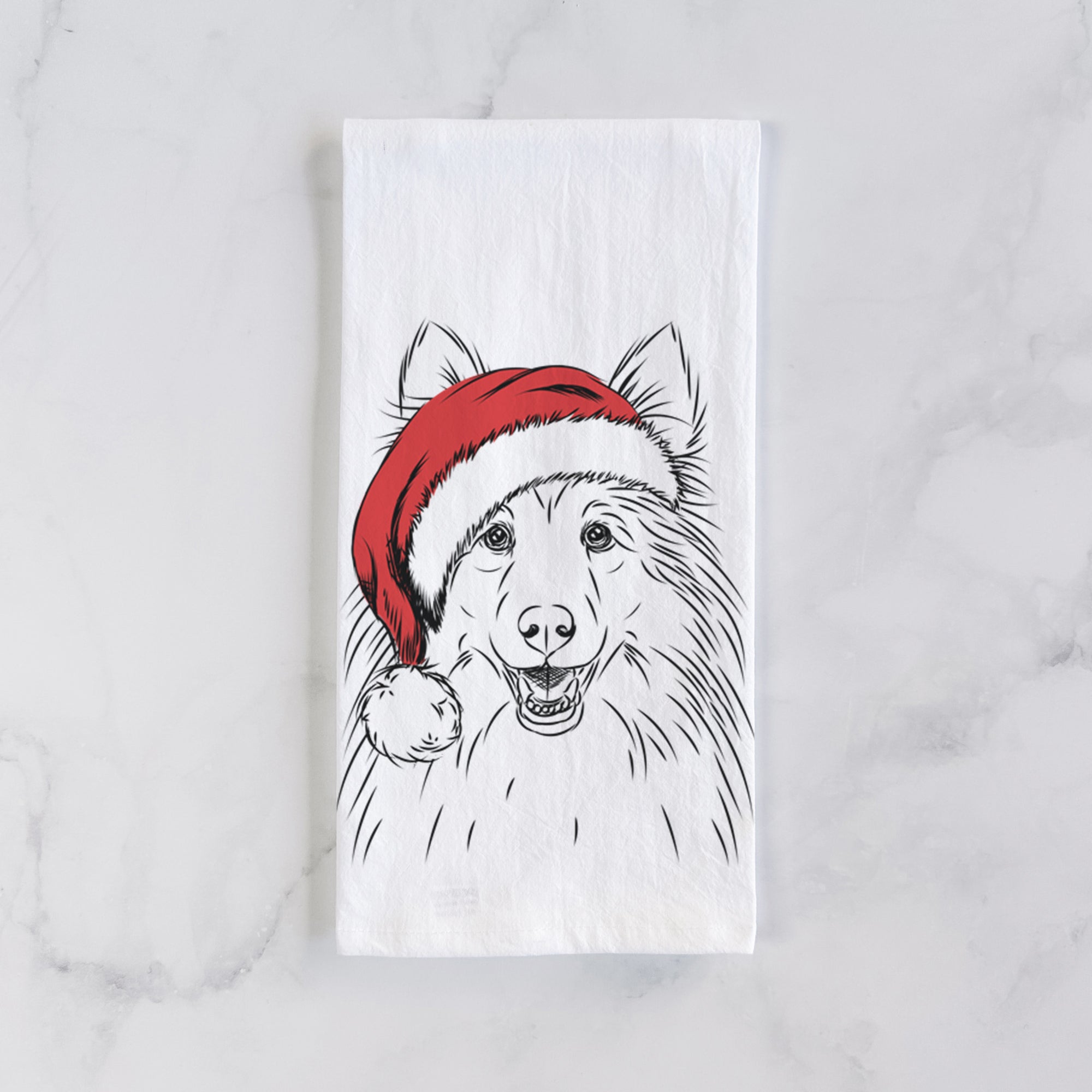 Sheldon the Shetland Sheepdog Tea Towel