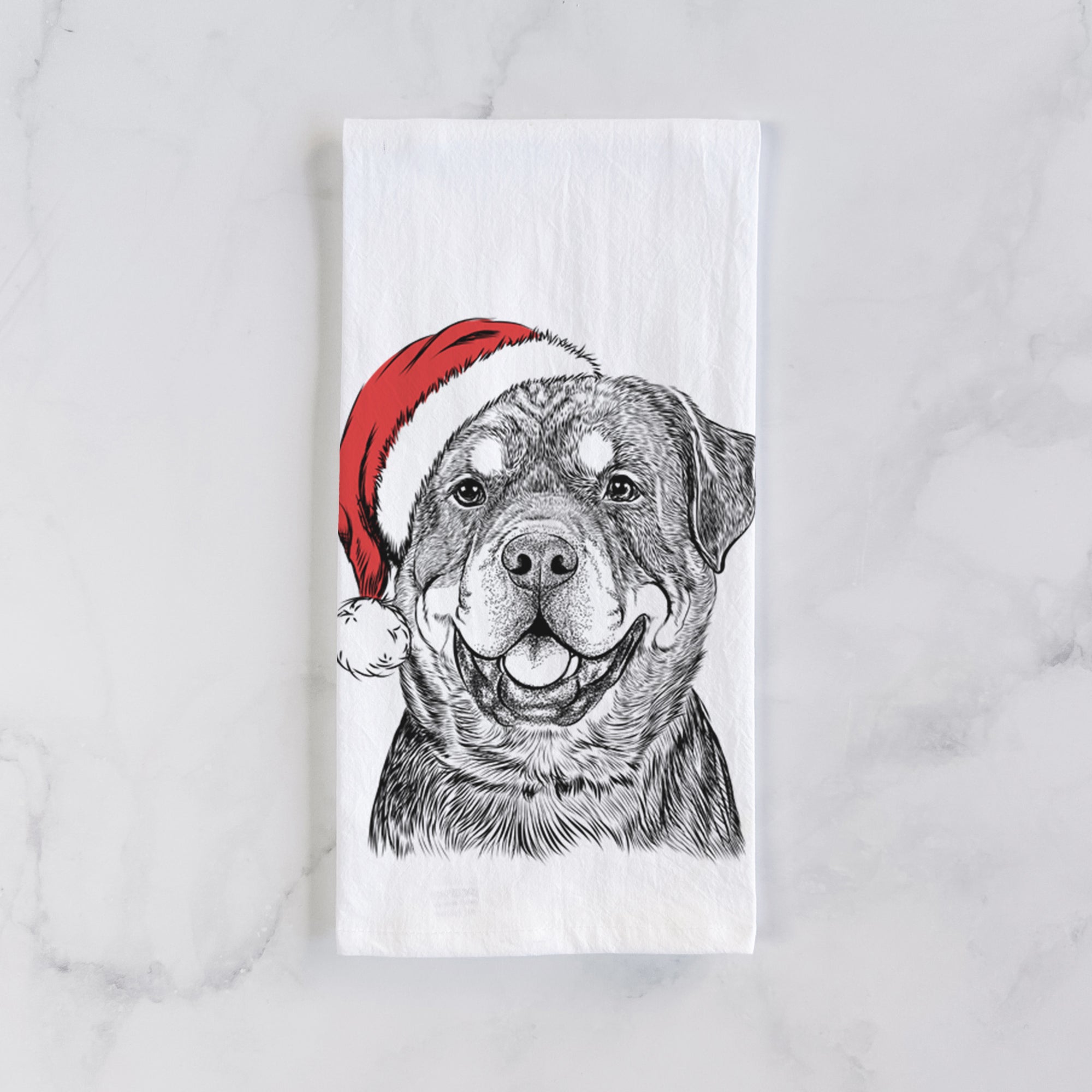 Sig the Rottweiler Tea Towel