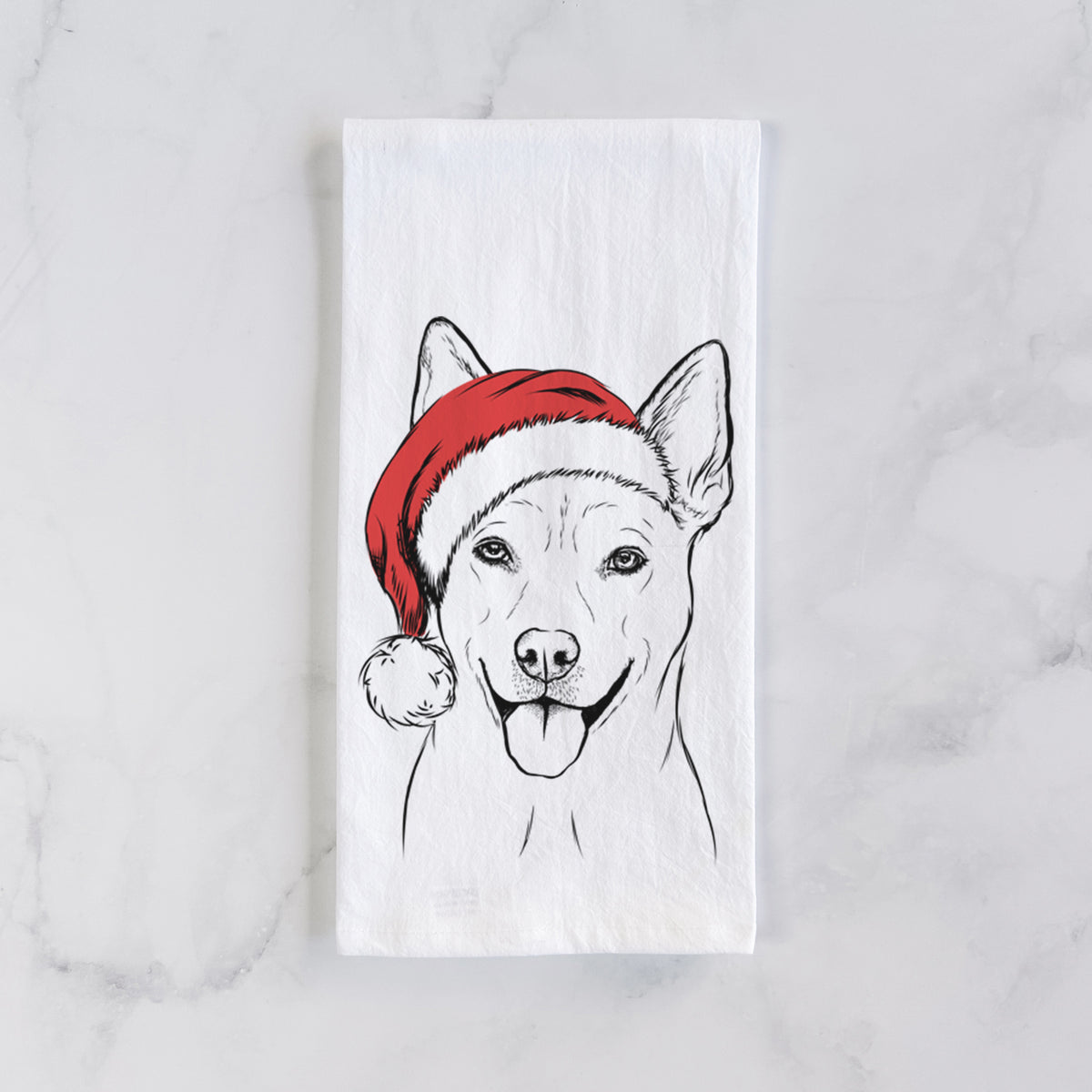 Silly Lilly the Mixed Breed Tea Towel