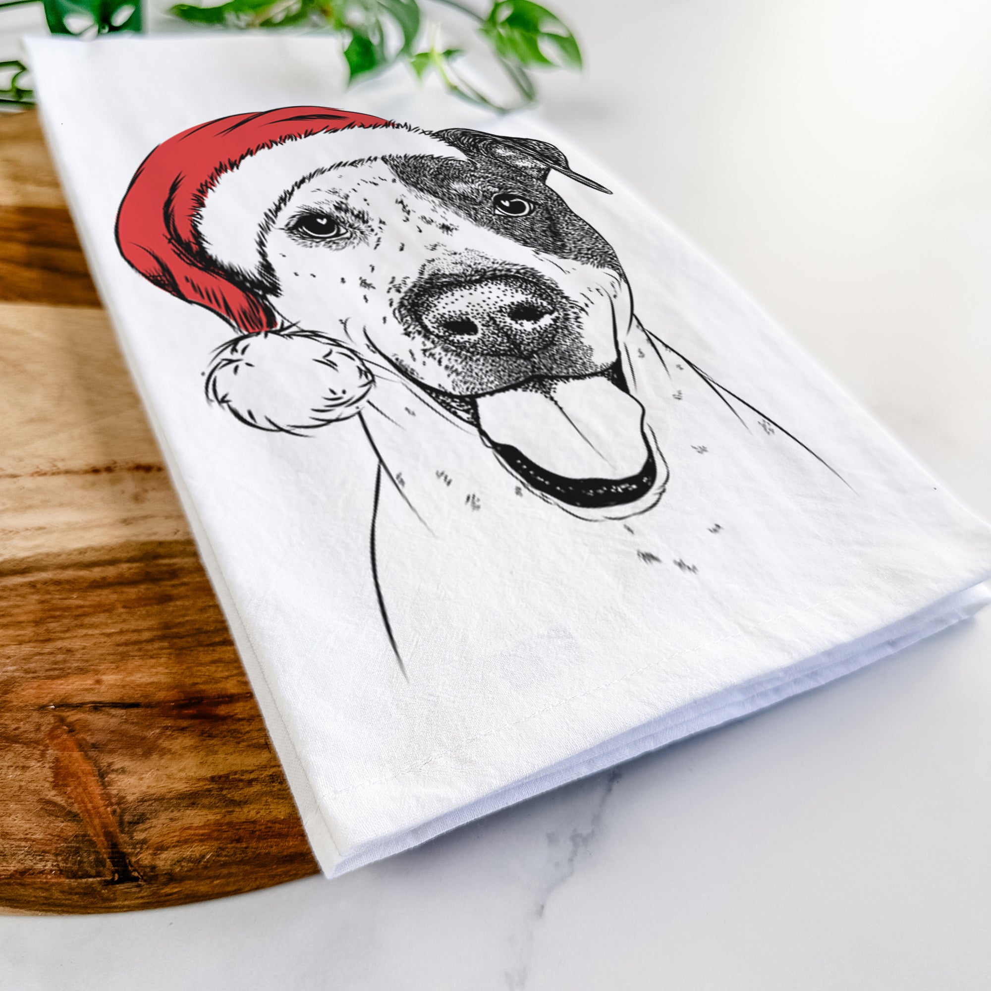 Simon the Mixed Breed Tea Towel