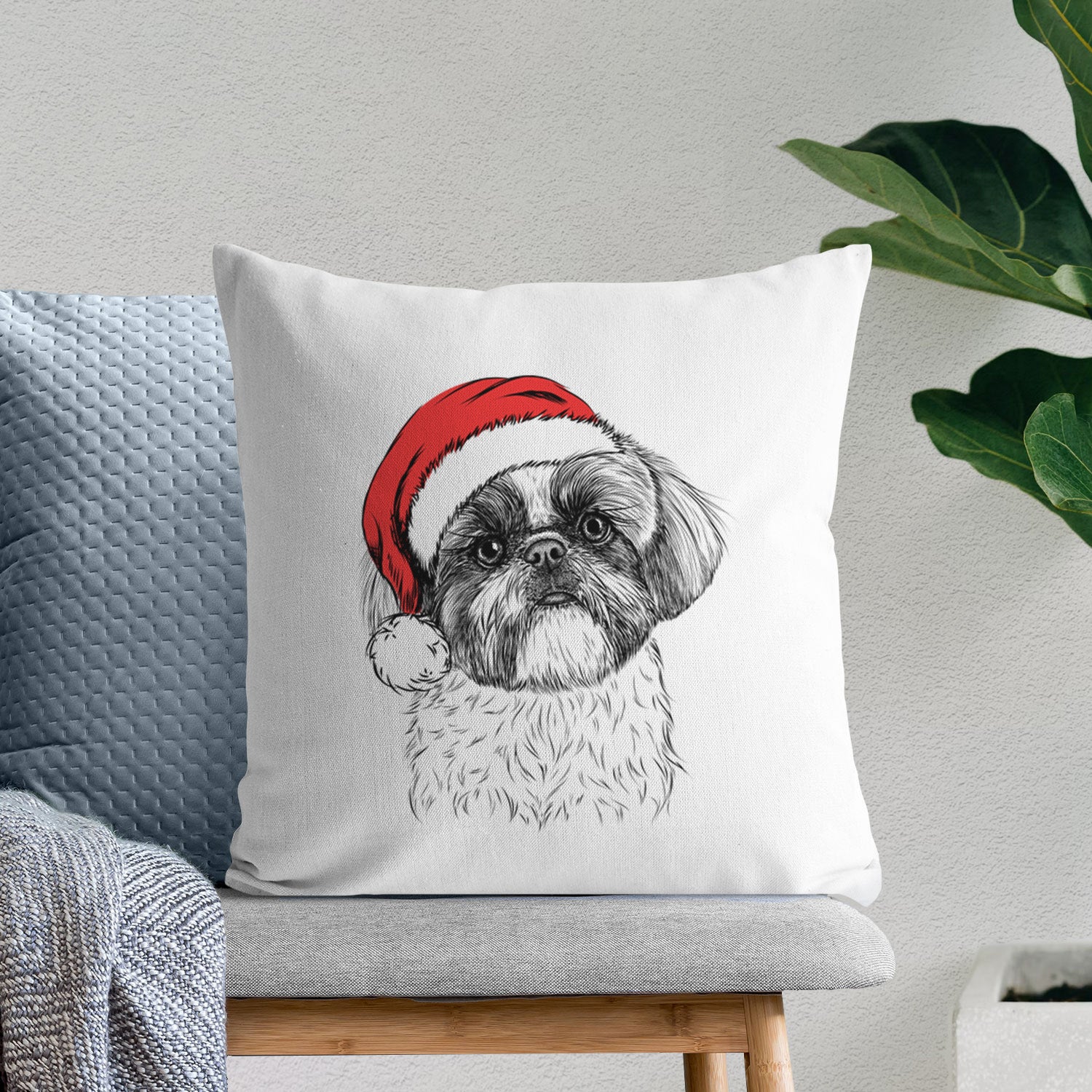 Simon the Shih Tzu - Throw Pillow Cover