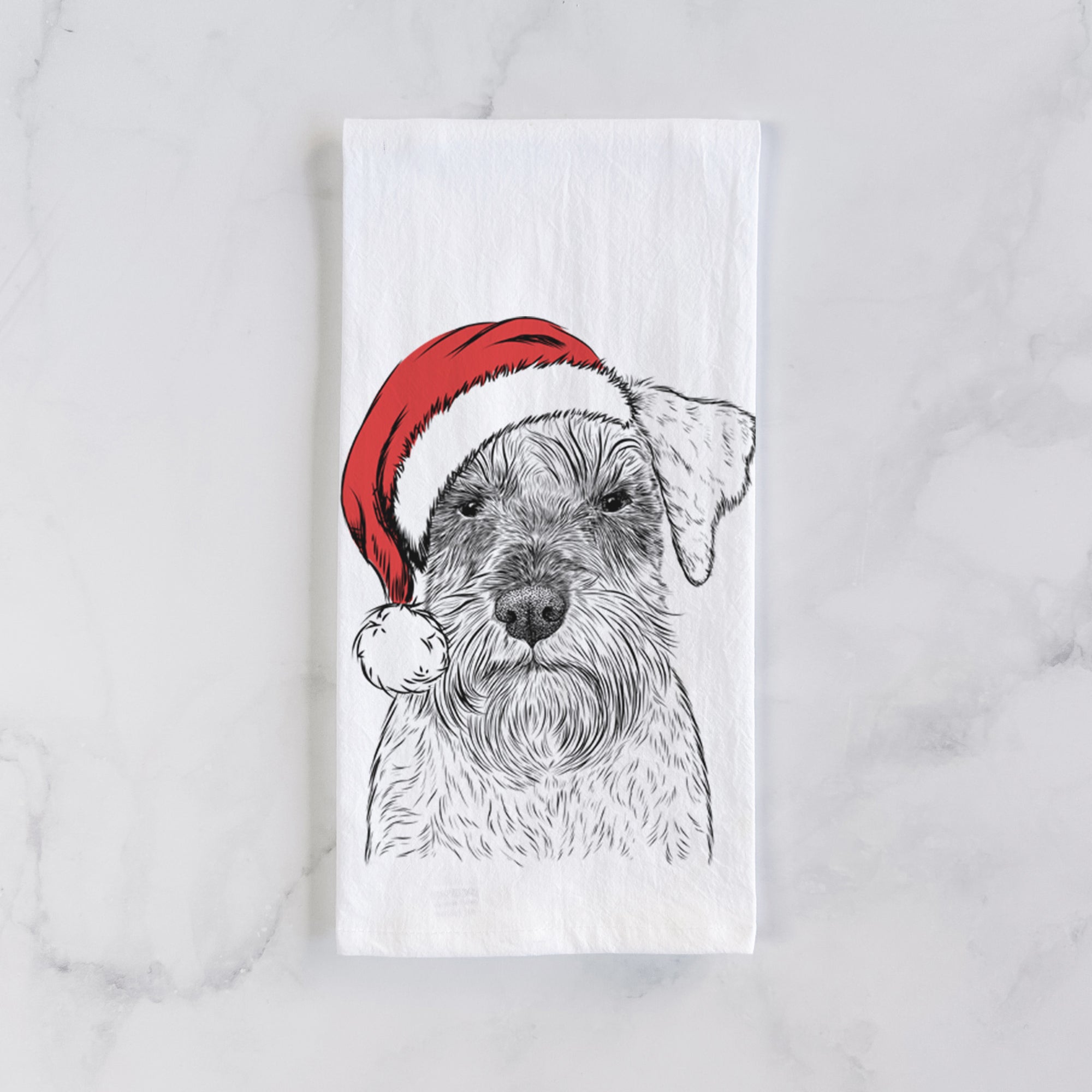 Smokey the Miniature Schnauzer Tea Towel