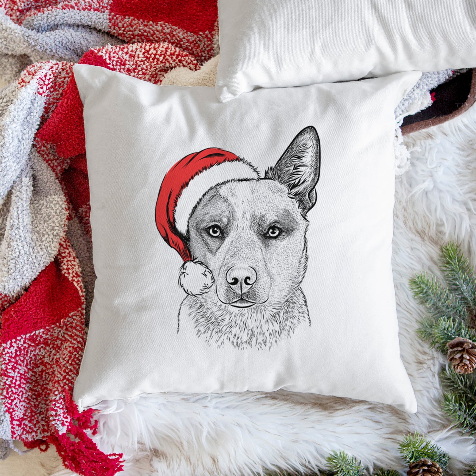Snap the Australian Cattle Dog - Throw Pillow Cover