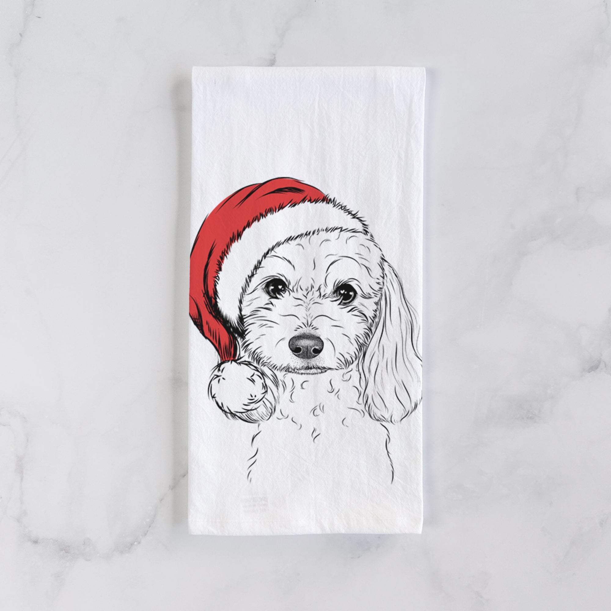 Sophie the Coton de Tulear Tea Towel