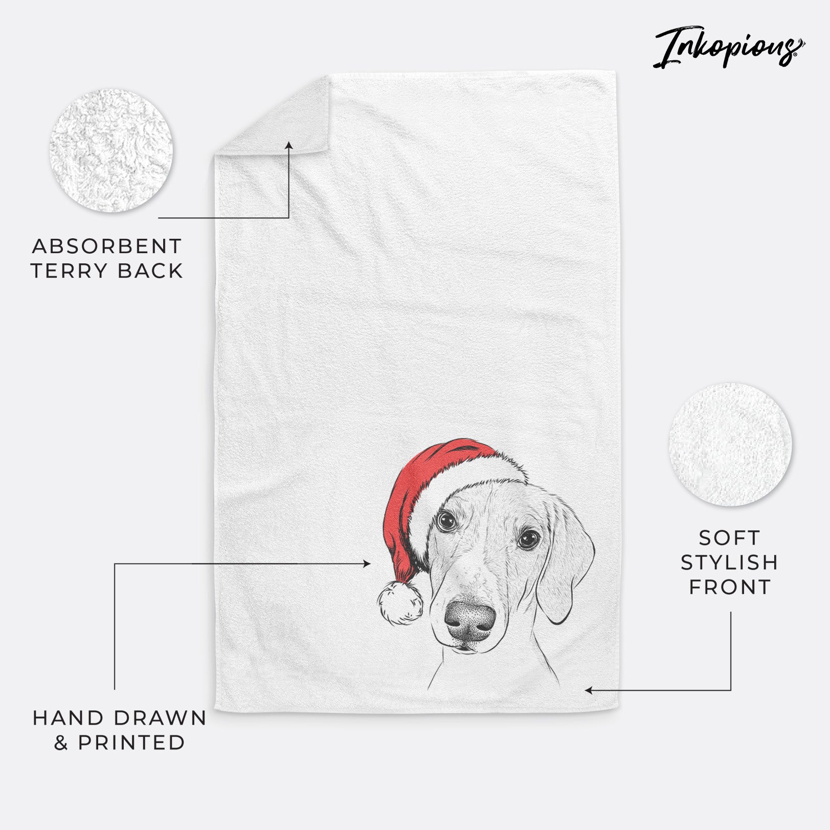 Stanley the Foxhound Decorative Hand Towel