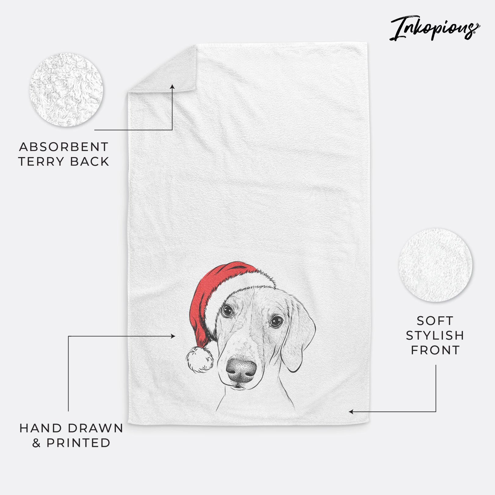 Stanley the Foxhound Decorative Hand Towel