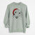 Santa Stanley the Foxhound - Unisex Pigment Dyed Crew Sweatshirt