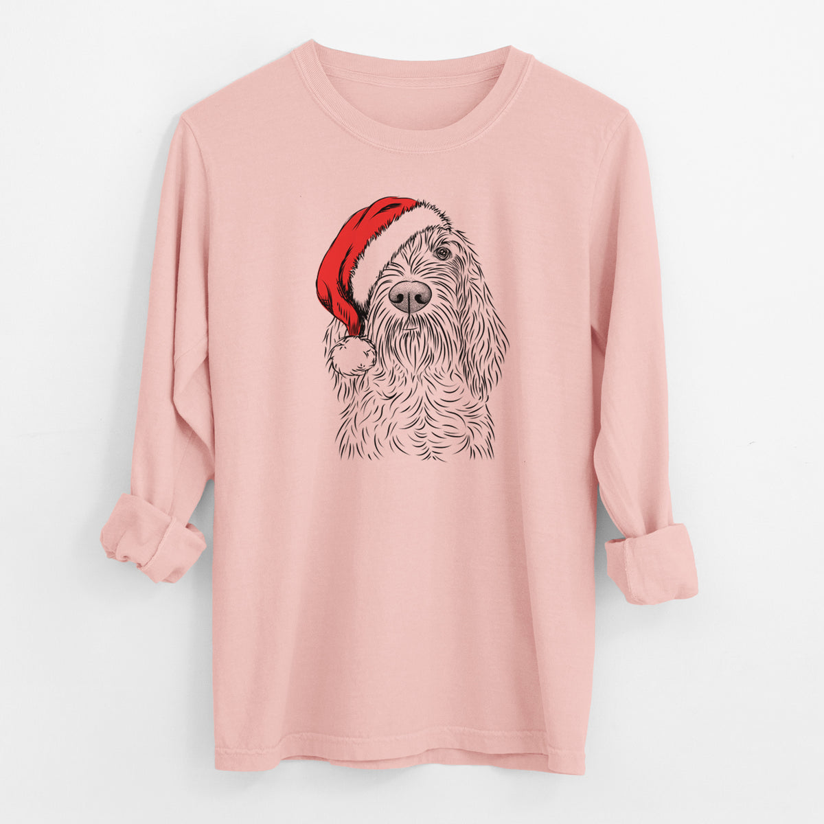 Santa Stefano the Spinone Italiano - Men's Heavyweight 100% Cotton Long Sleeve