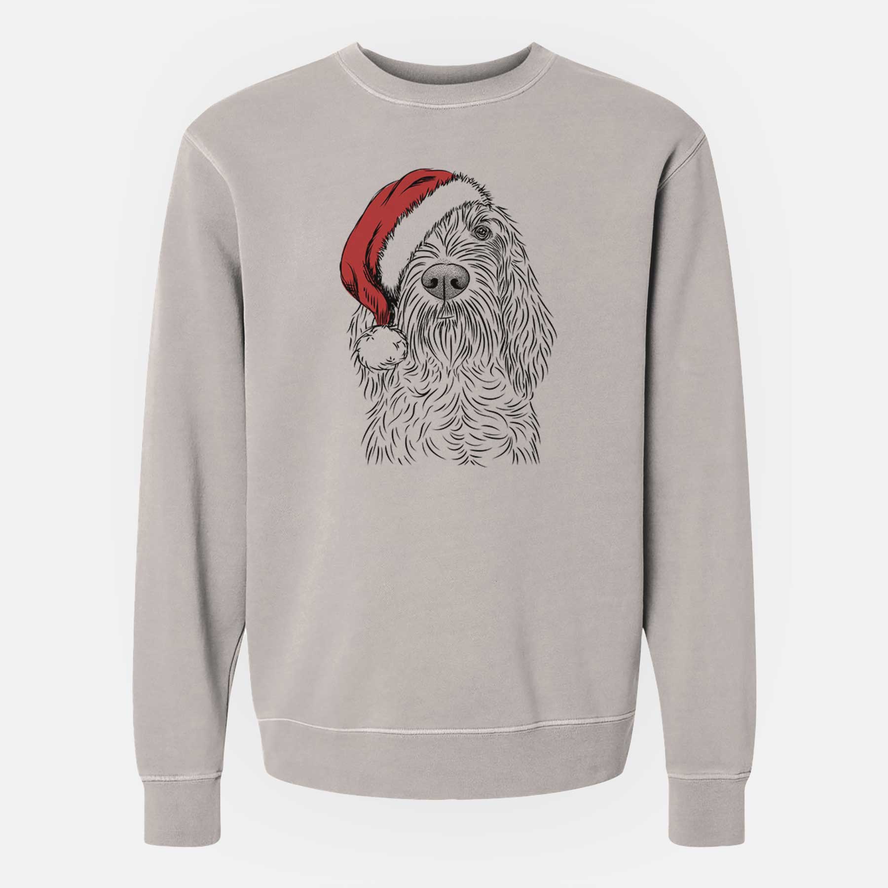 Santa Stefano the Spinone Italiano - Unisex Pigment Dyed Crew Sweatshirt