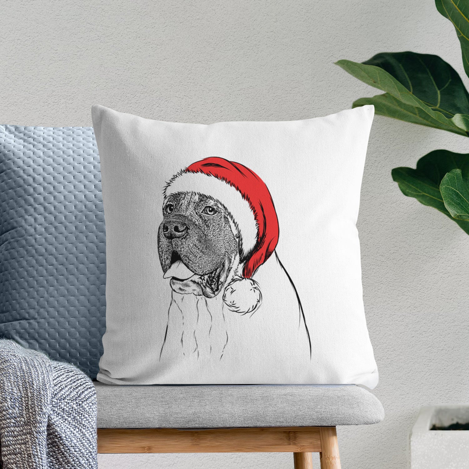 Sterling the English Mastiff - Throw Pillow Cover