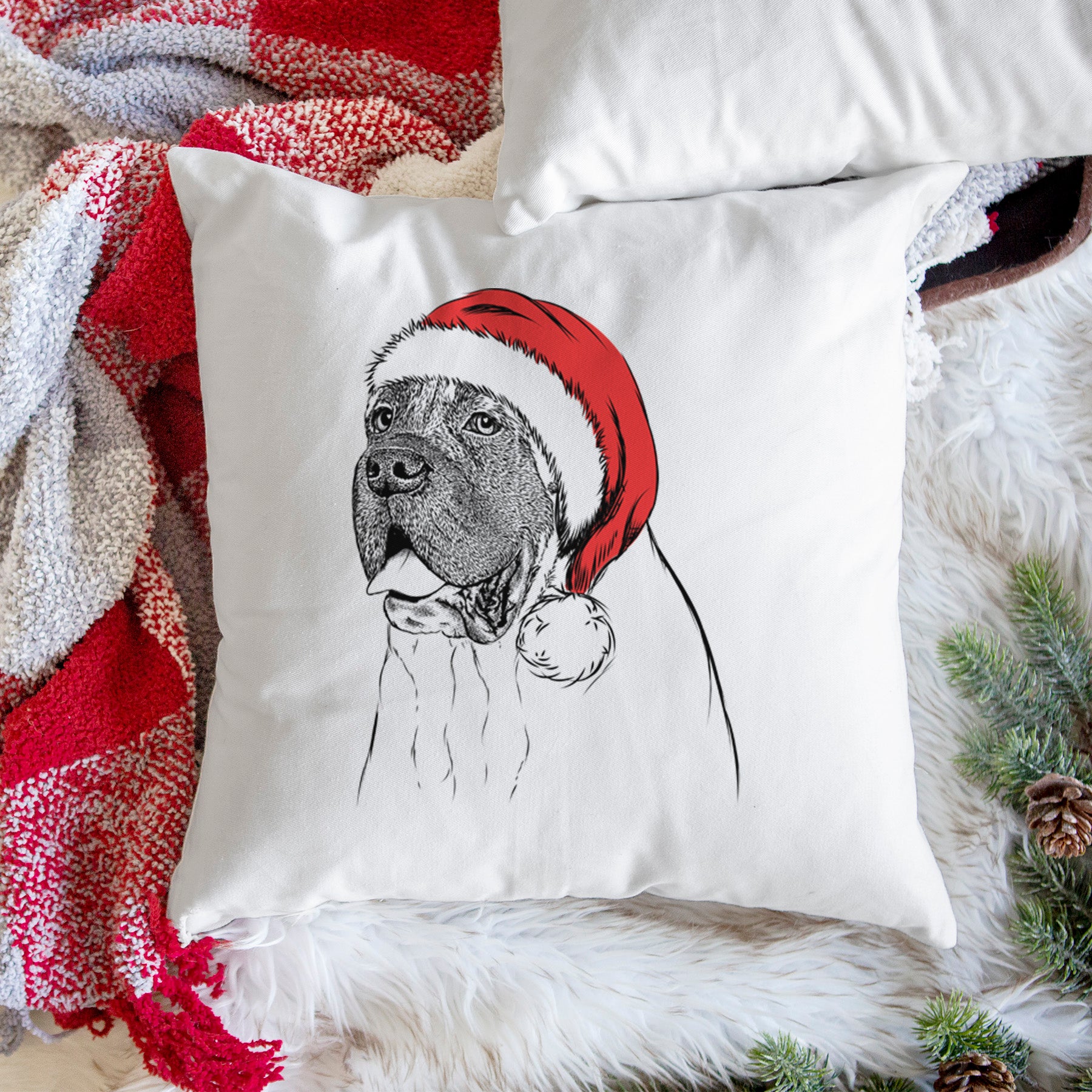 Sterling the English Mastiff - Throw Pillow Cover