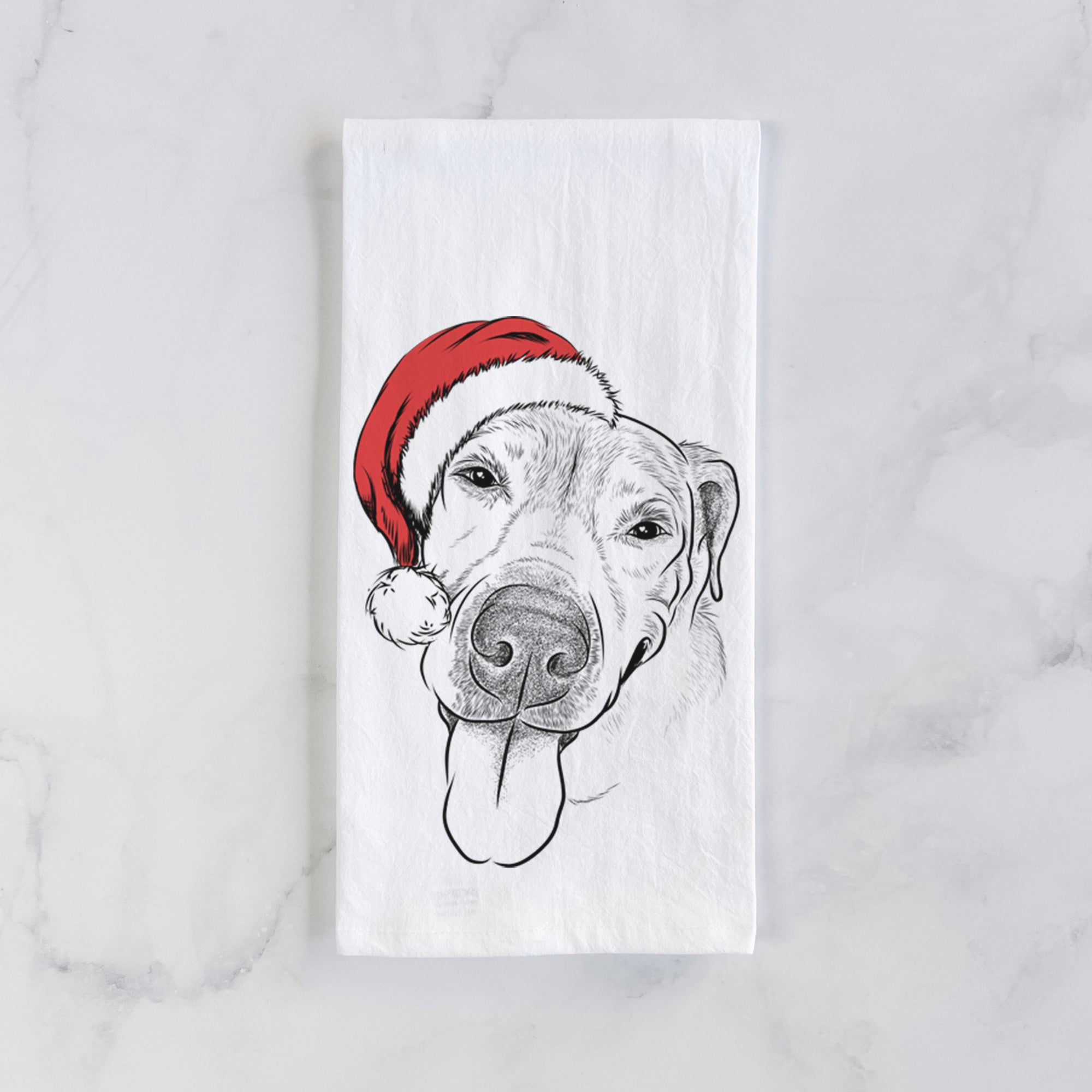 Sugar the Staffordshire Terrier Mix Tea Towel