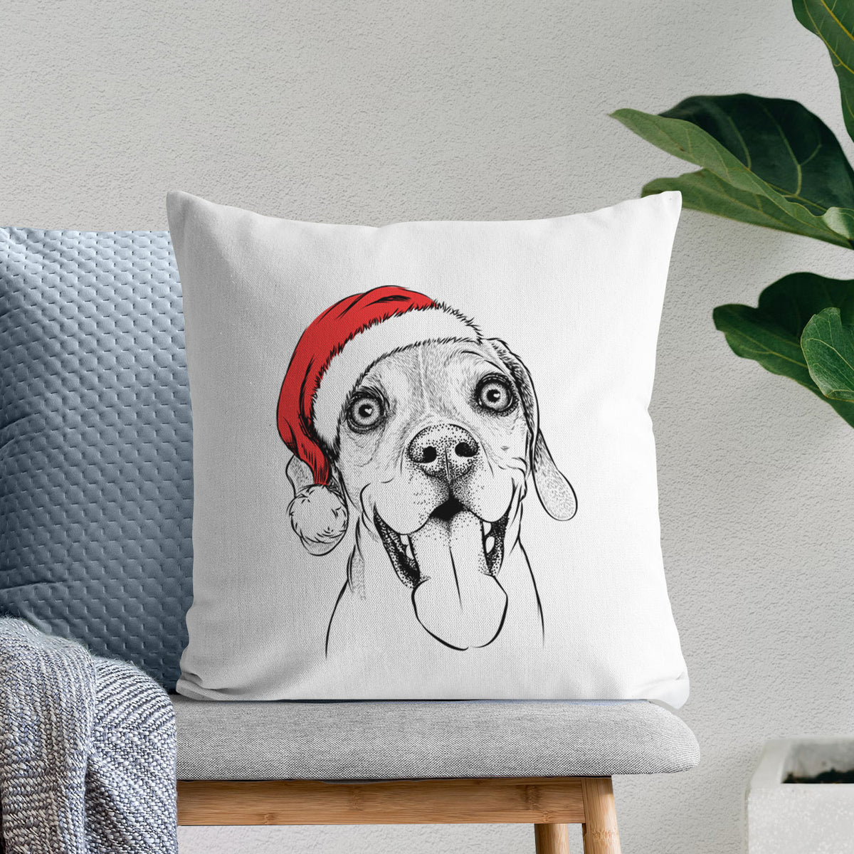 Sunny the Beagle - Throw Pillow Cover