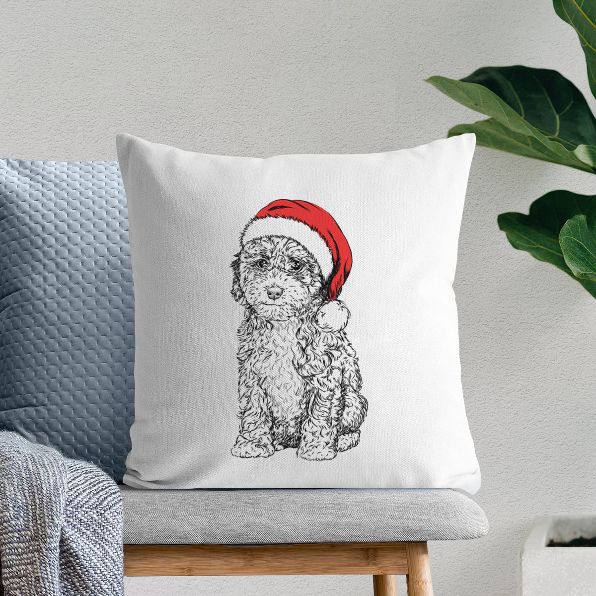 Sweet Tea the Mini Doodle - Throw Pillow Cover
