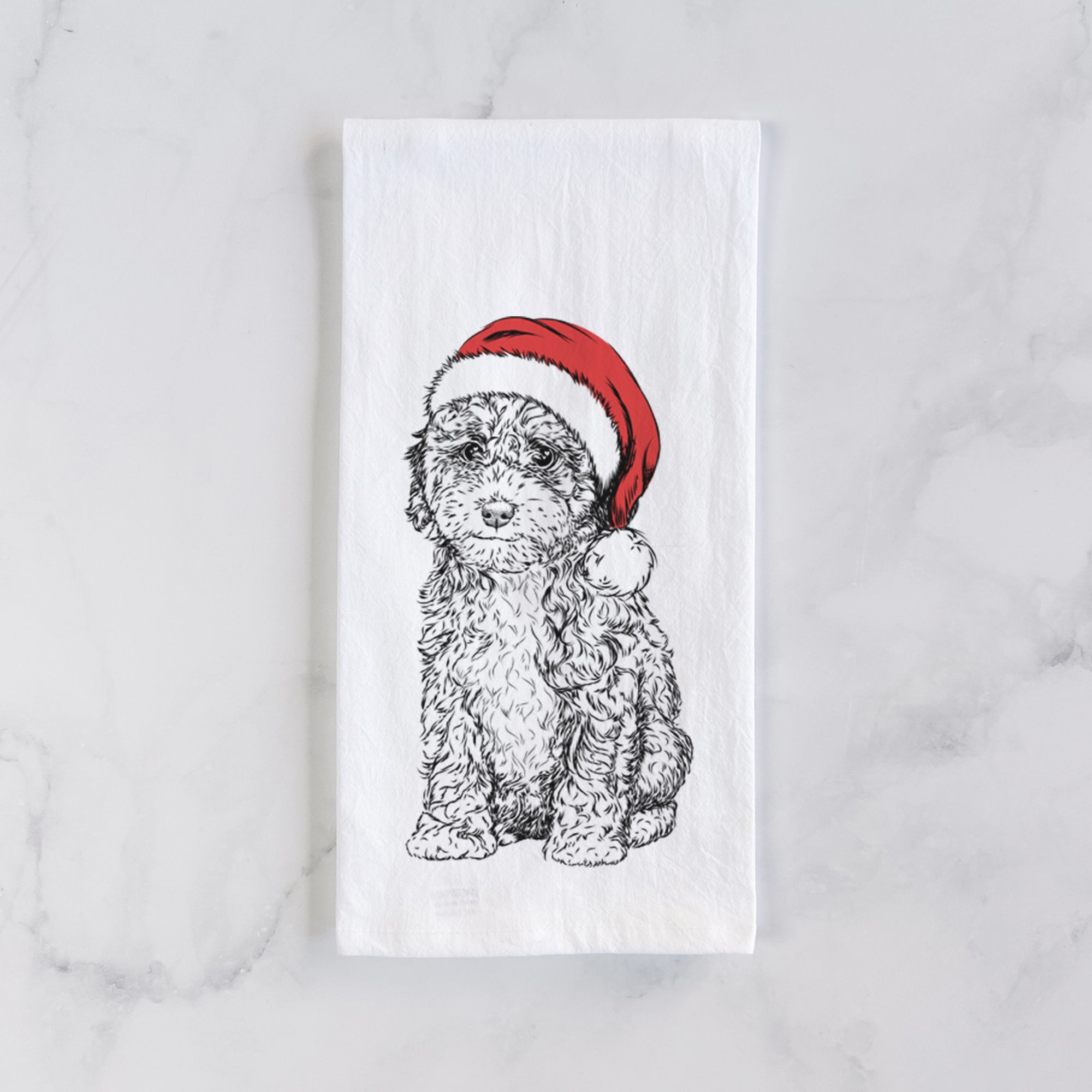 Sweet Tea the Mini Doodle Tea Towel