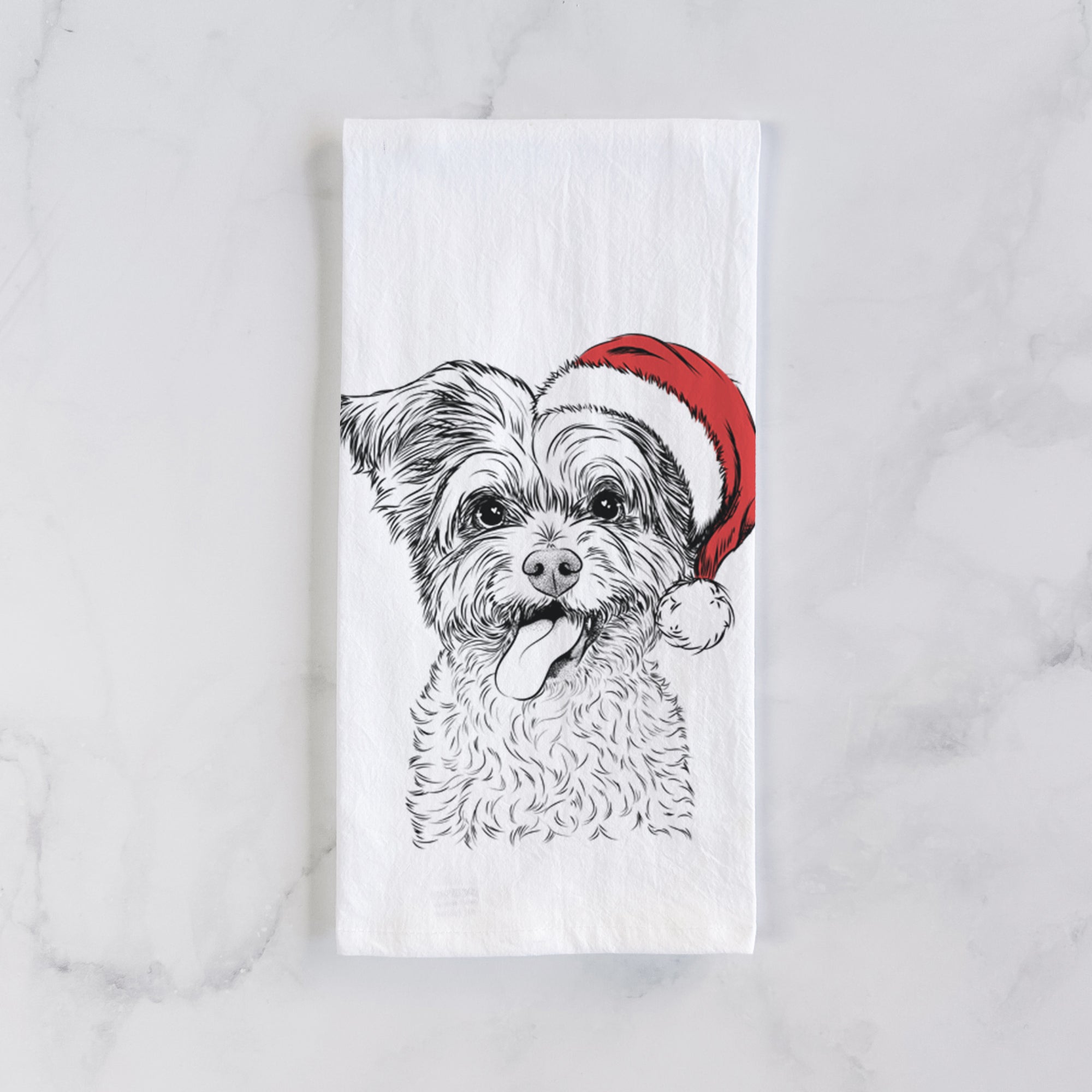 Sweetie the Terrier Mix Tea Towel