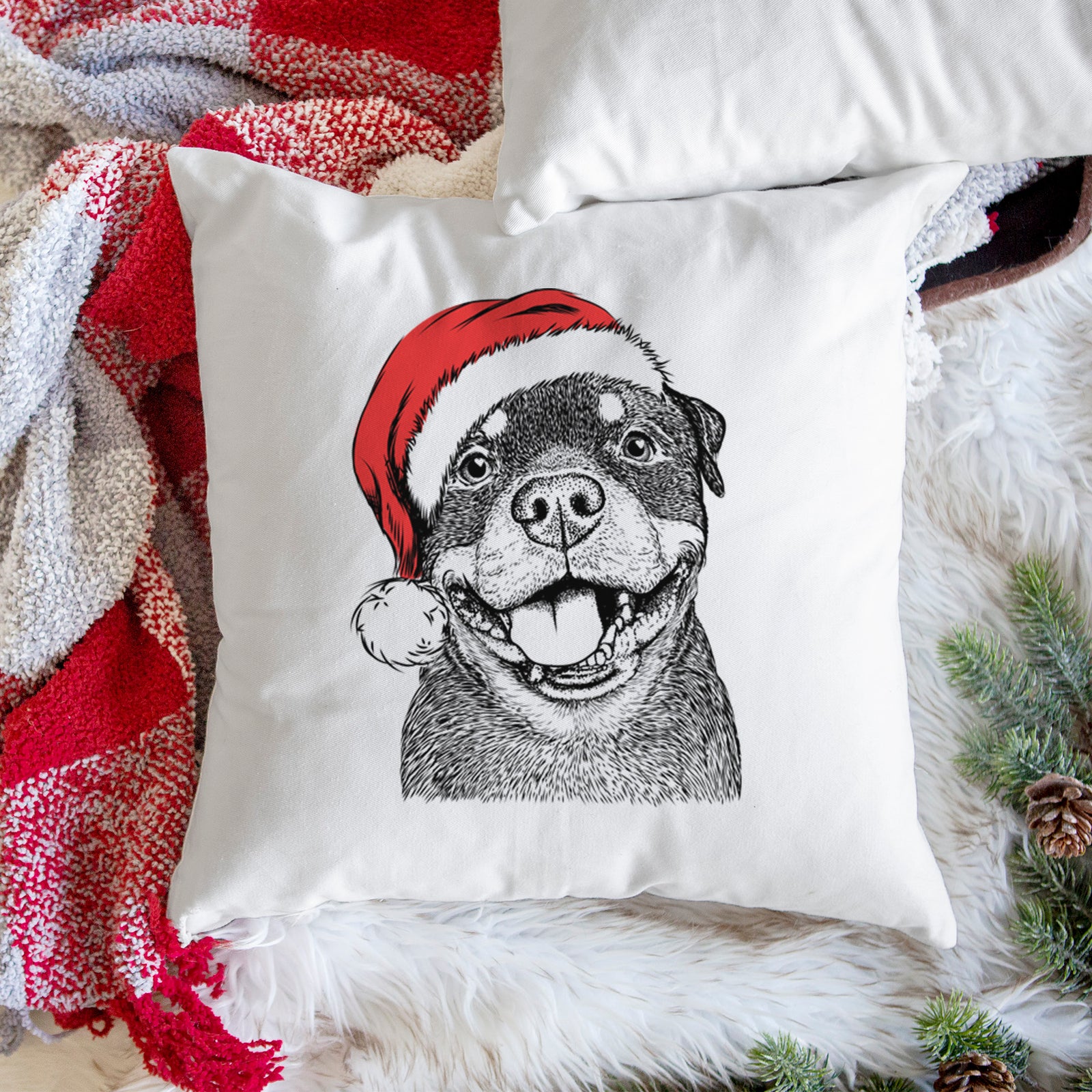 Talos the Rottweiler - Throw Pillow Cover