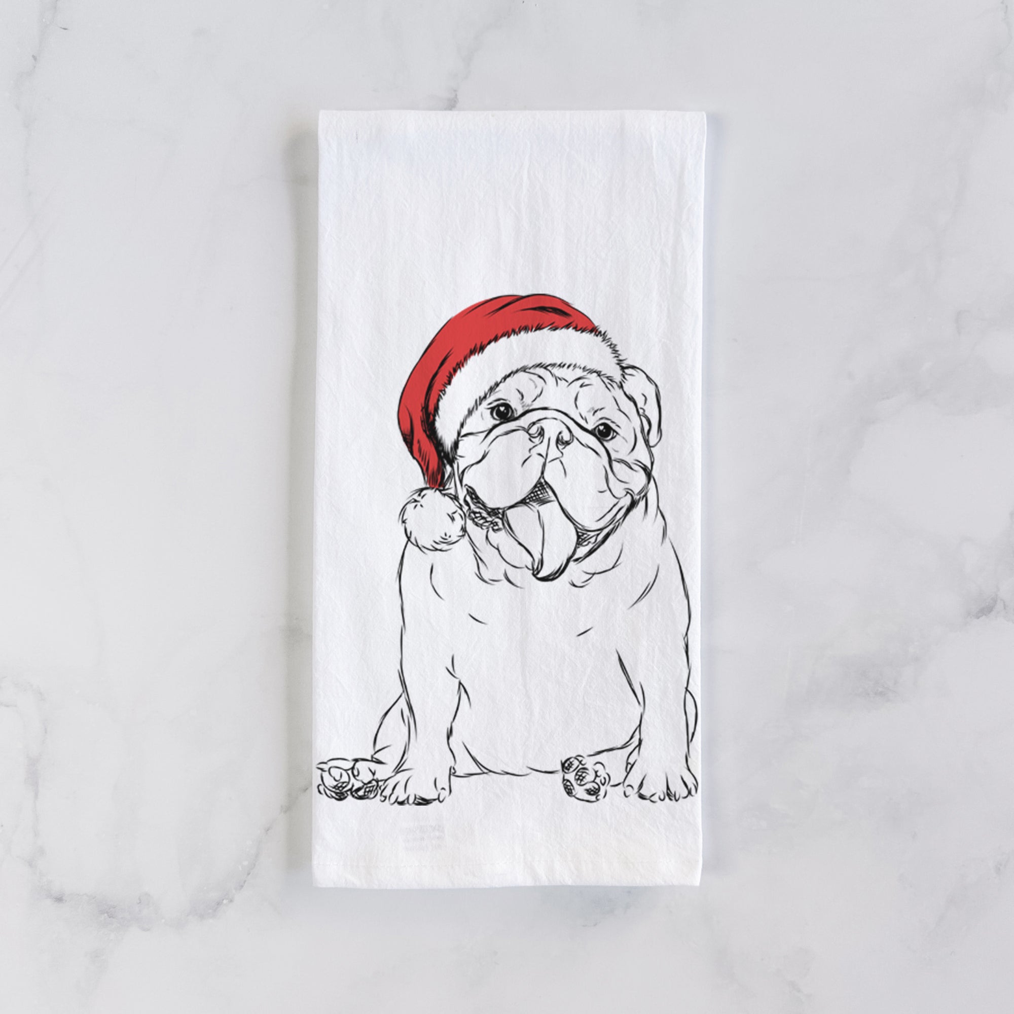 Tank the English Bulldog Tea Towel