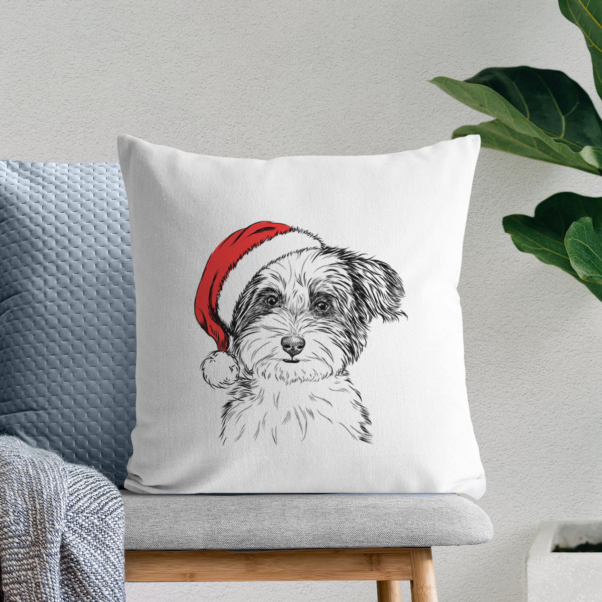 Teddy the Havanese - Throw Pillow Cover