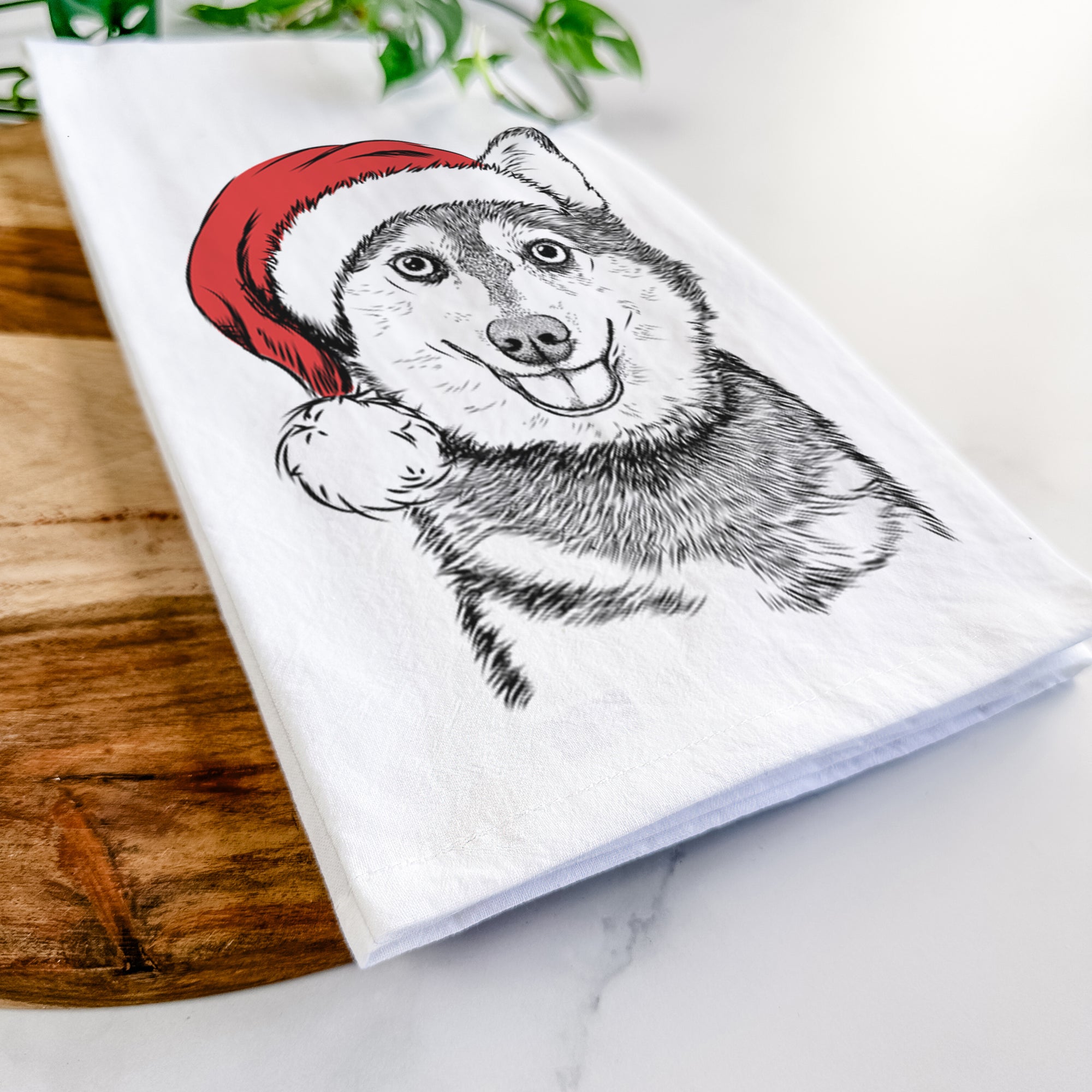 Tellie the Alaskan Klee Kai Tea Towel