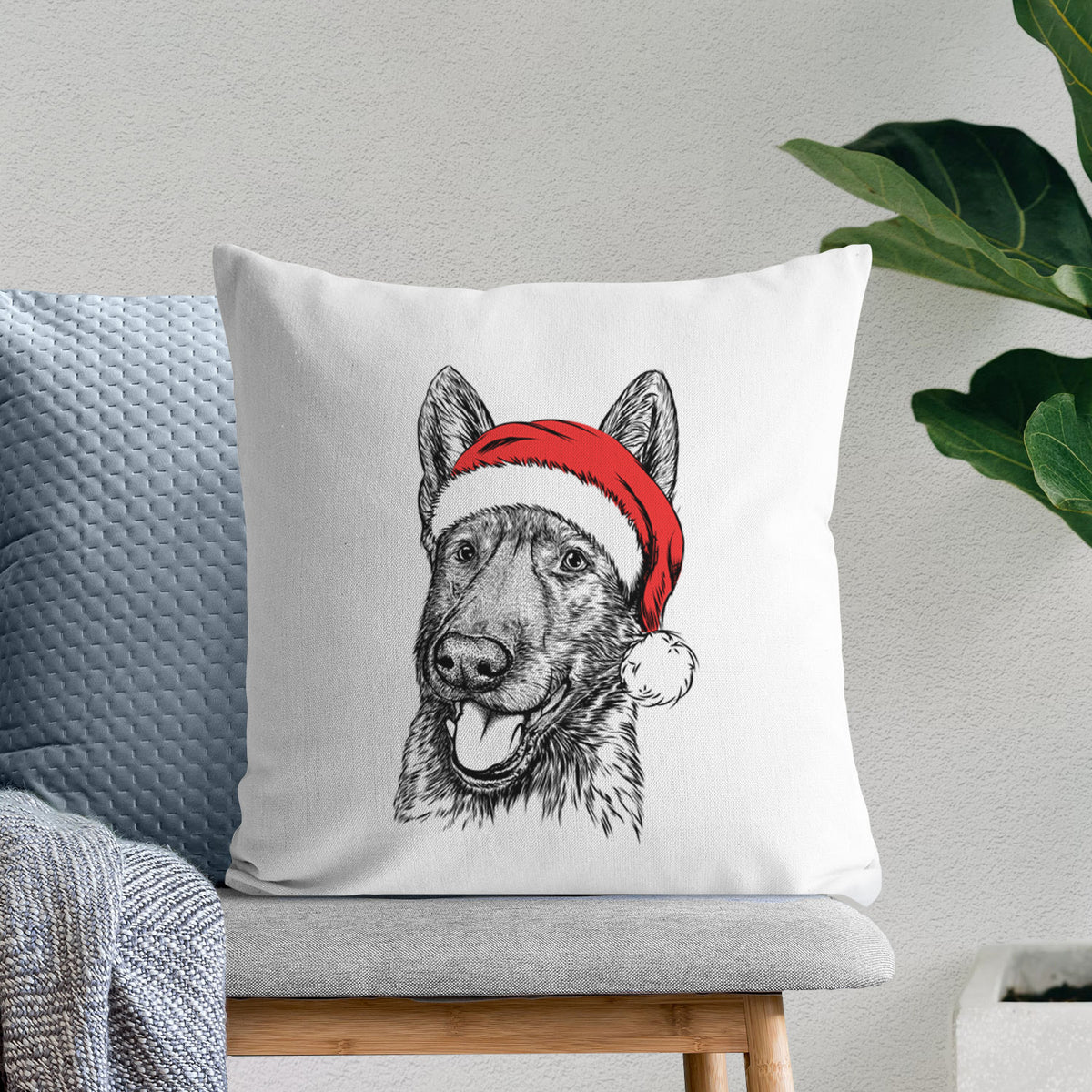 Tena the German Shepherd - Throw Pillow Cover